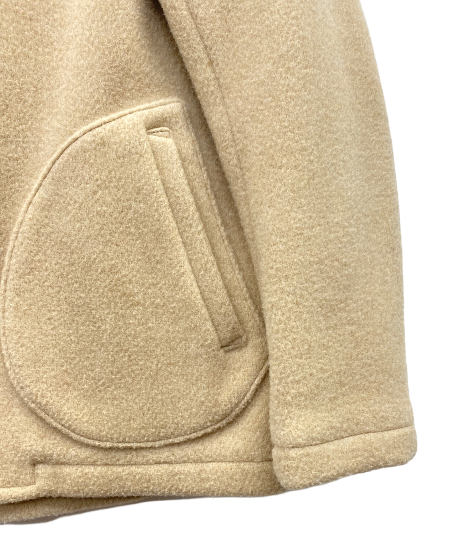 中古・古着通販】DANTON (ダントン) ノーカラージャケット ベージュ