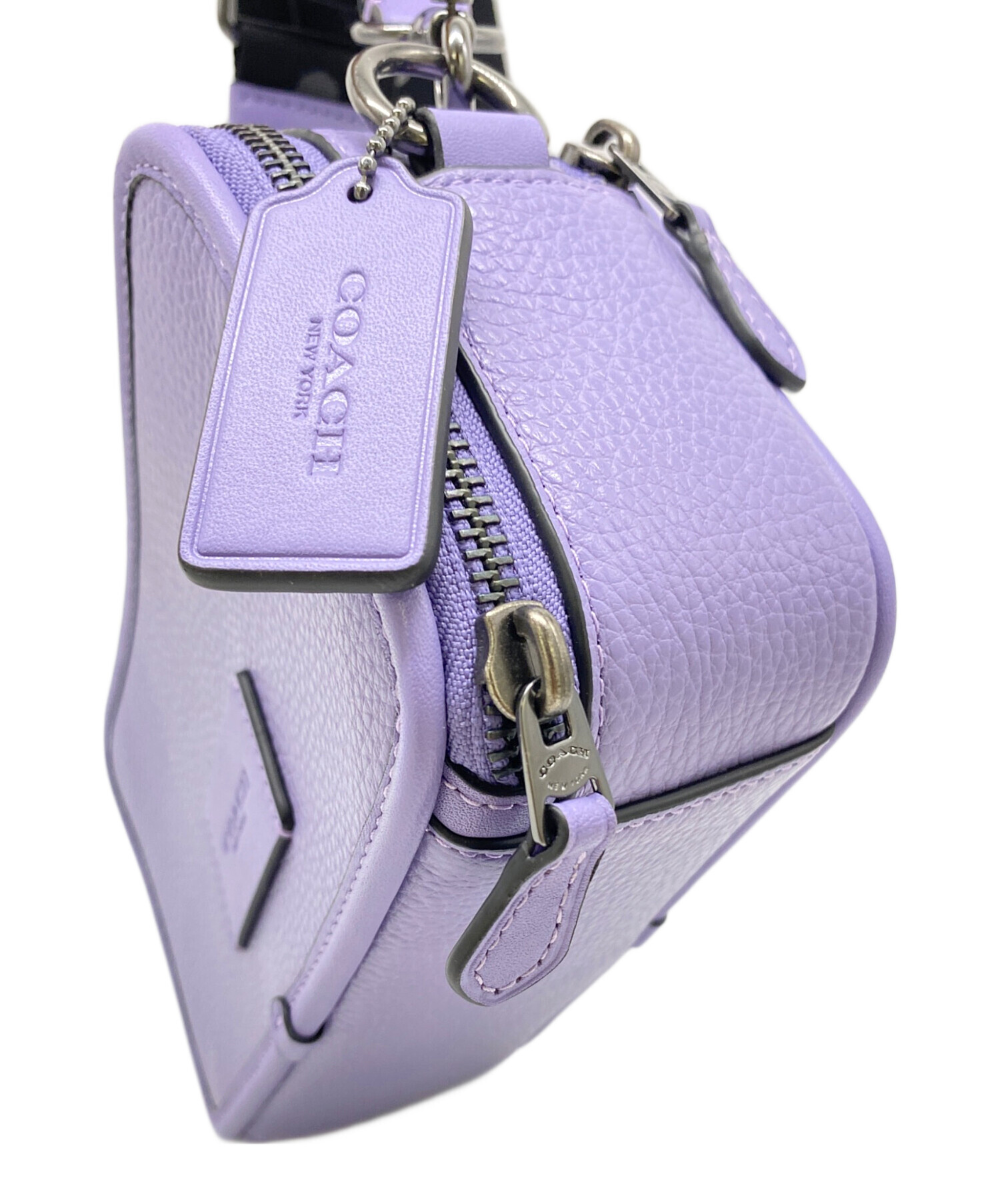 Coach コーチ　ショルダーバッグ　ハンド　パープル 中古・古着通販】COACH (コーチ) ショルダーバッグ パープル｜ブランド