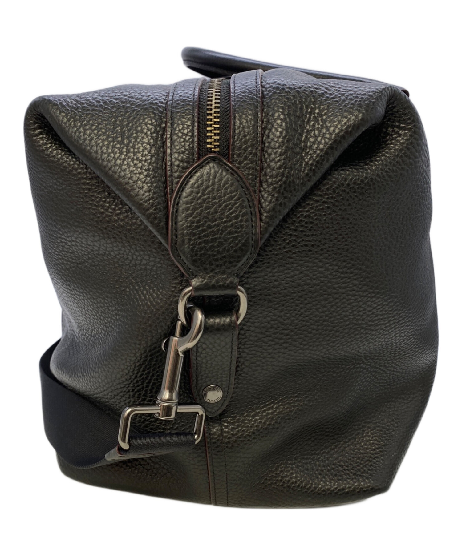 中古・古着通販】COACH (コーチ) レザーボストンバッグ ブラック