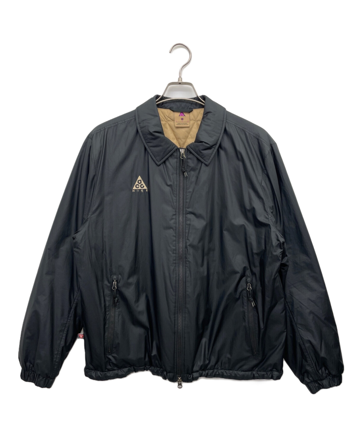 中古・古着通販】NIKE (ナイキ) ナイロンジャケット ブラック サイズ:M 