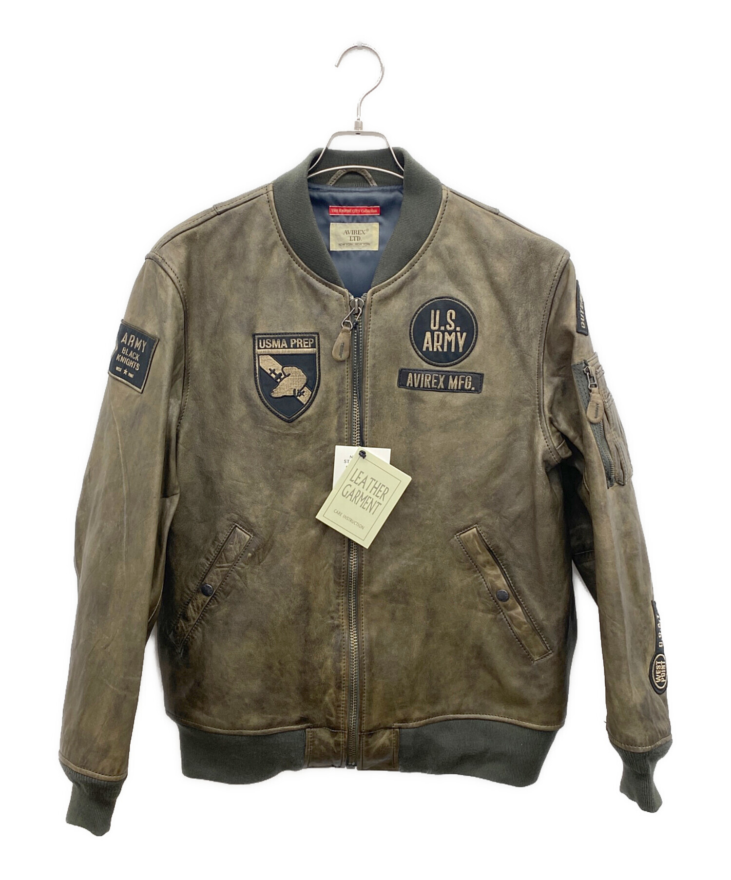 中古・古着通販】AVIREX (アヴィレックス) レザージャケット ブラウン