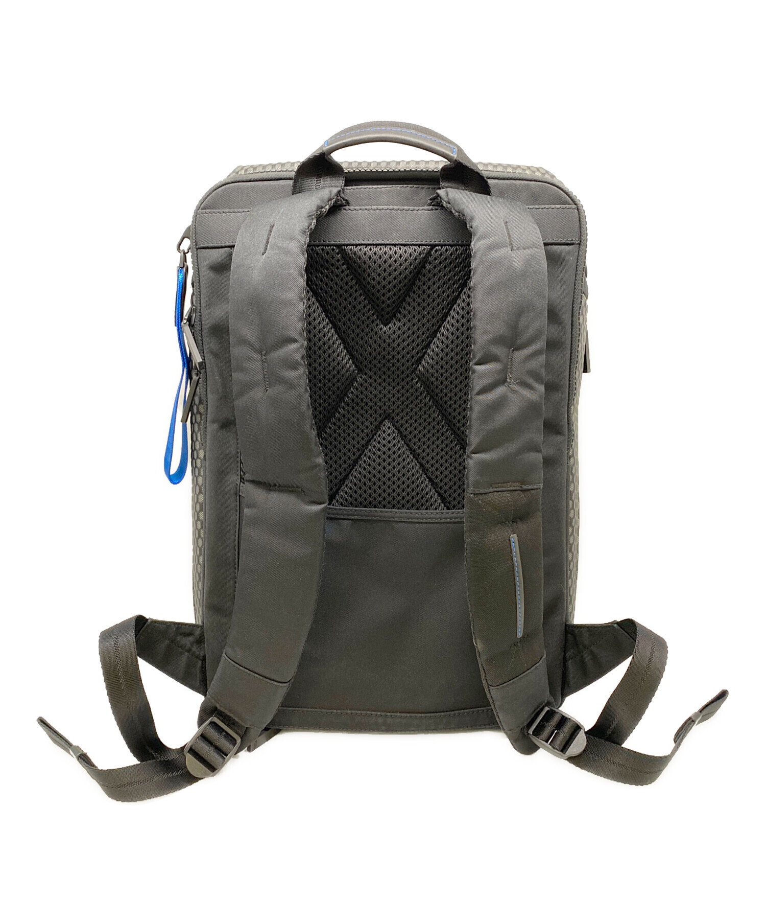 中古・古着通販】TUMI (トゥミ) リュック ブラック×ブルー×シルバー 