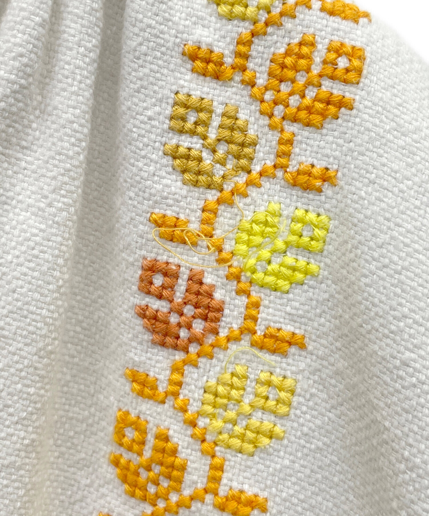 中古・古着通販】freada (フリーダ) 刺繍シャツ ホワイト サイズ:F 