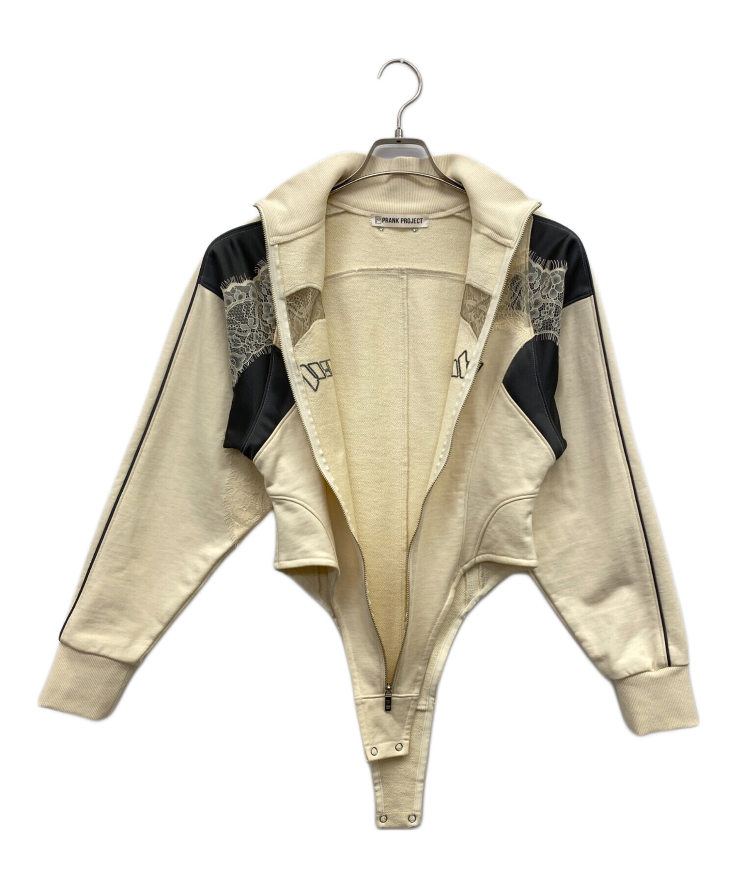 プランクプロジェクト ★ メッシュテレコトリムボディスーツ 長袖 ベージュ 中古・古着通販】PRANK PROJECT (プランクプロジェクト) プロジェクト