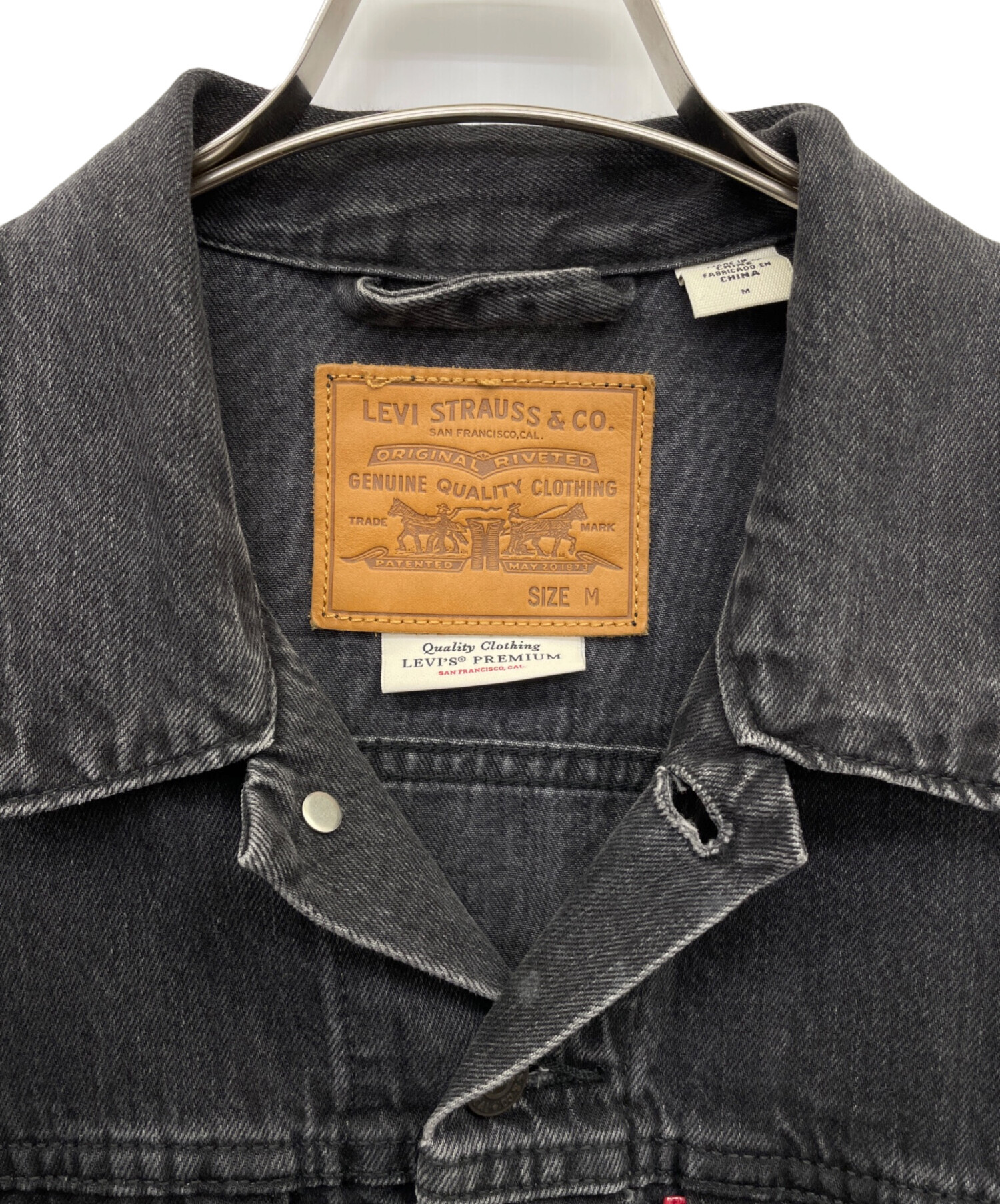 LEVIS PREMIUM リーバイスプレミアム ブラック デニムジャケット LEVIS PREMIUM リーバイスプレミアム ブラック デニムジャケット