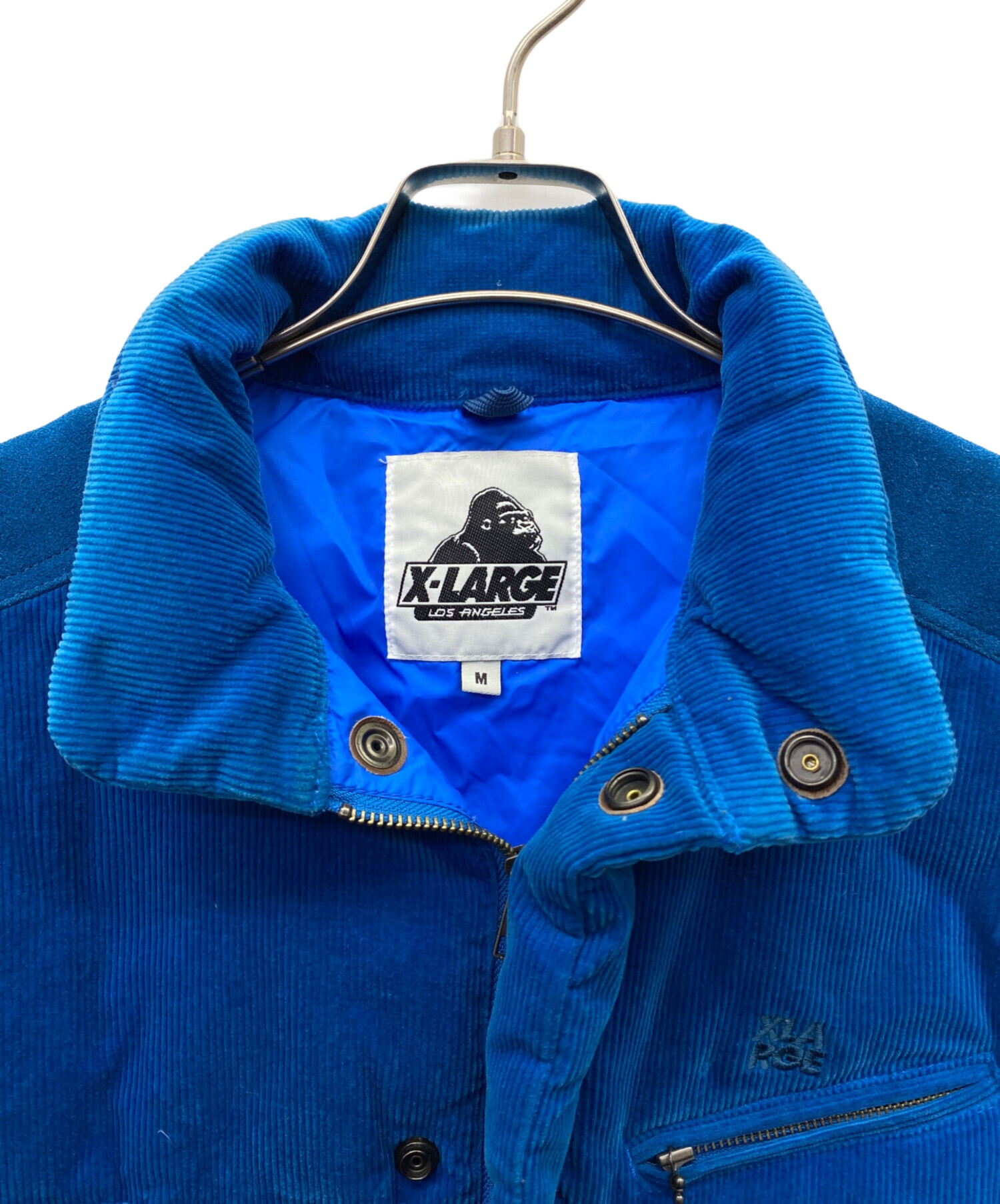 中古・古着通販】X-LARGE (エクストララージ) ダウンベスト ブルー 