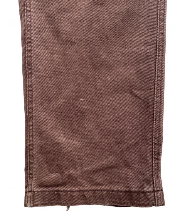 中古・古着通販】PASSPORT (パスポート) デニムパンツ ブラウン サイズ