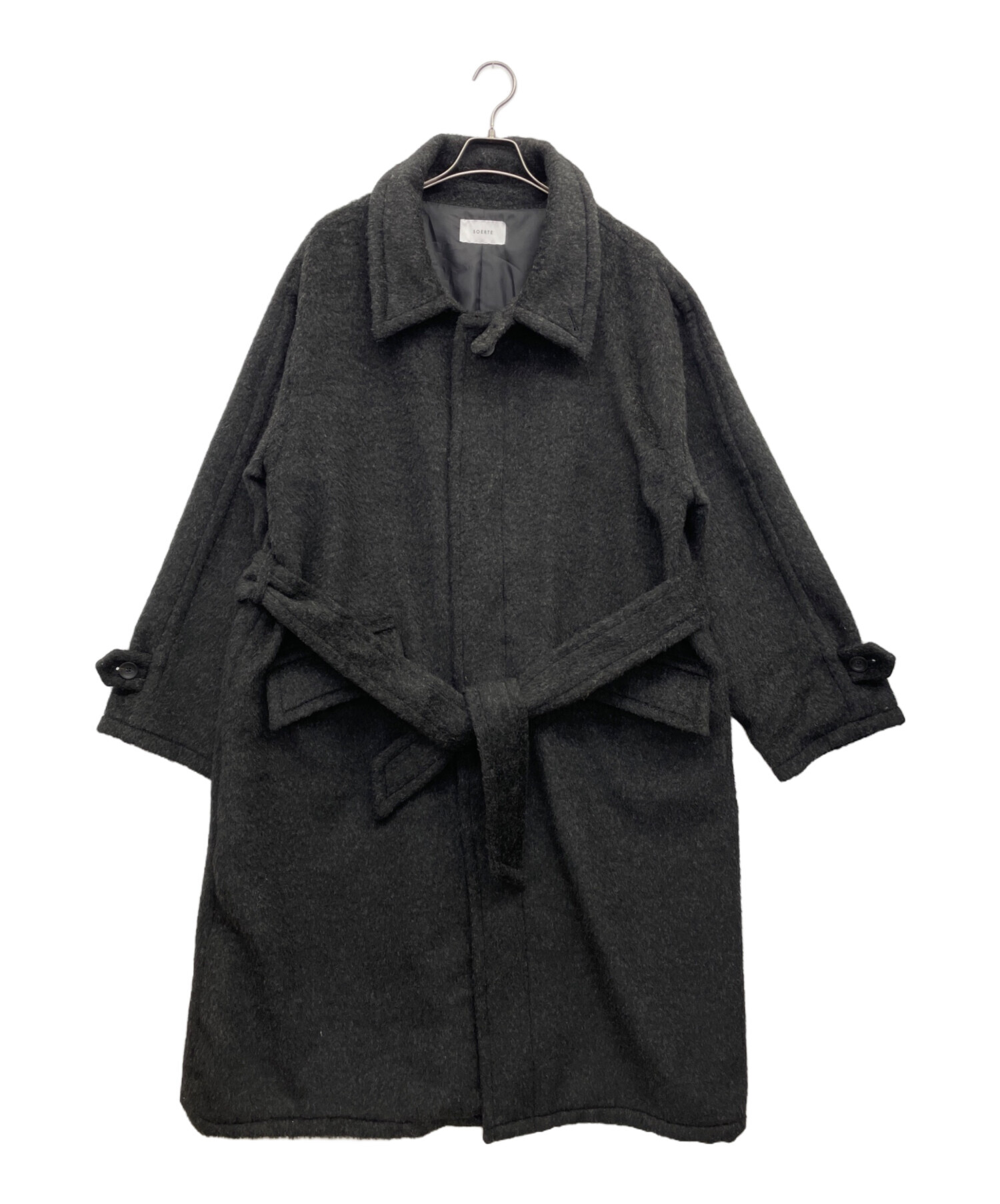 中古・古着通販】soerte (ソエルテ) ウールブレンドシャギーオーバー