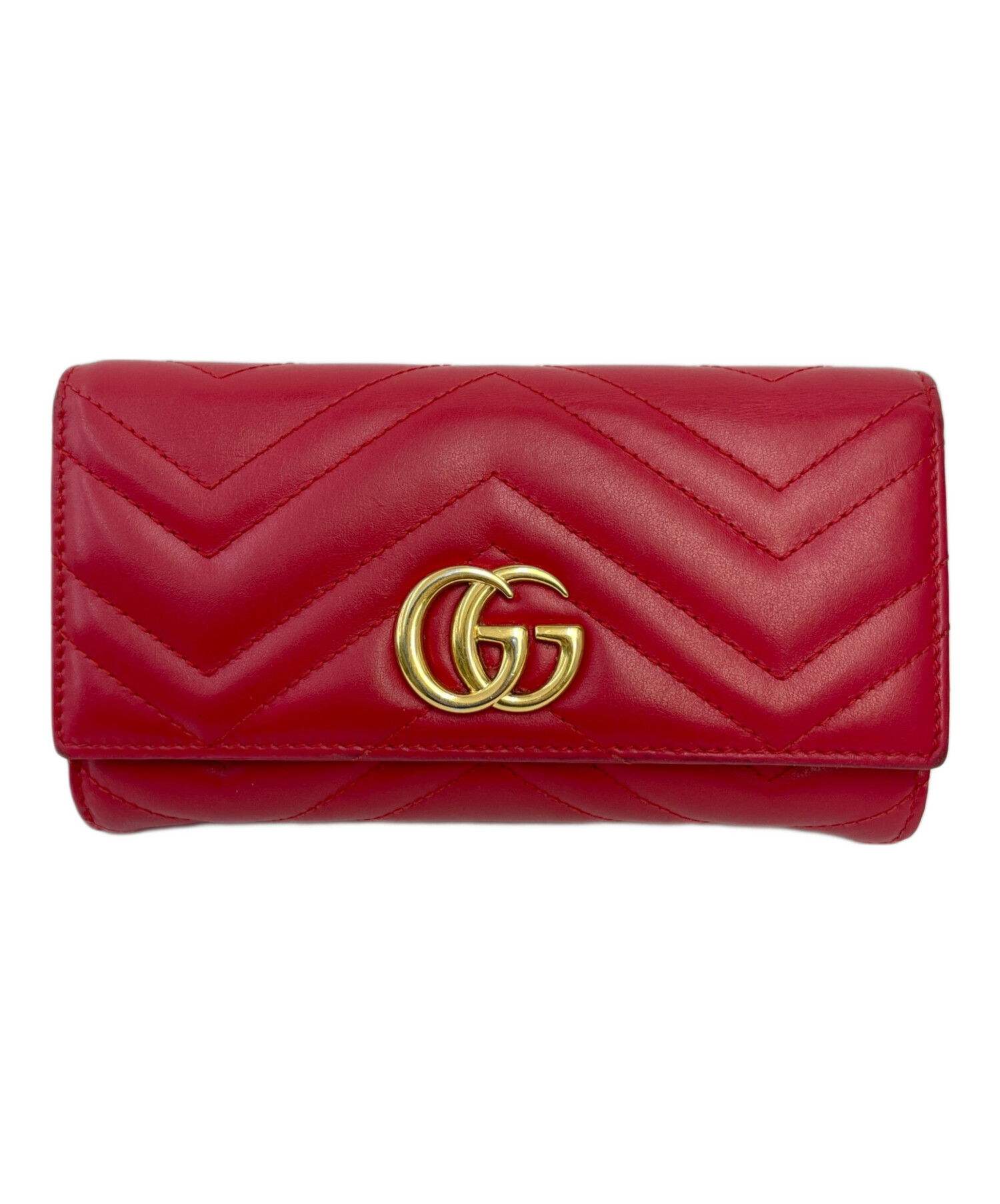 中古・古着通販】GUCCI (グッチ) 長財布 レッド｜ブランド・古着通販 