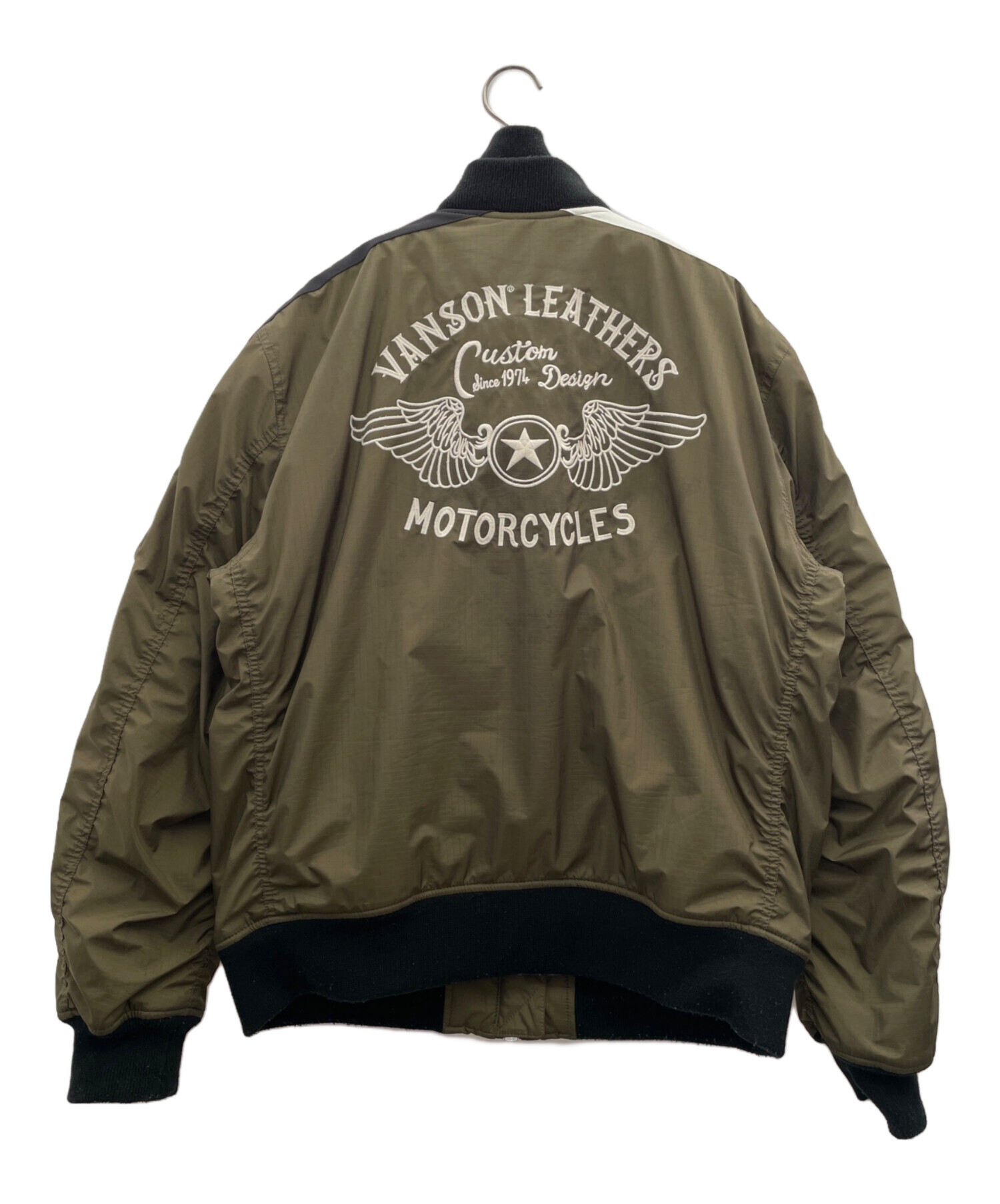 中古・古着通販】VANSON (バンソン) MA-1ジャケット オリーブ サイズ 