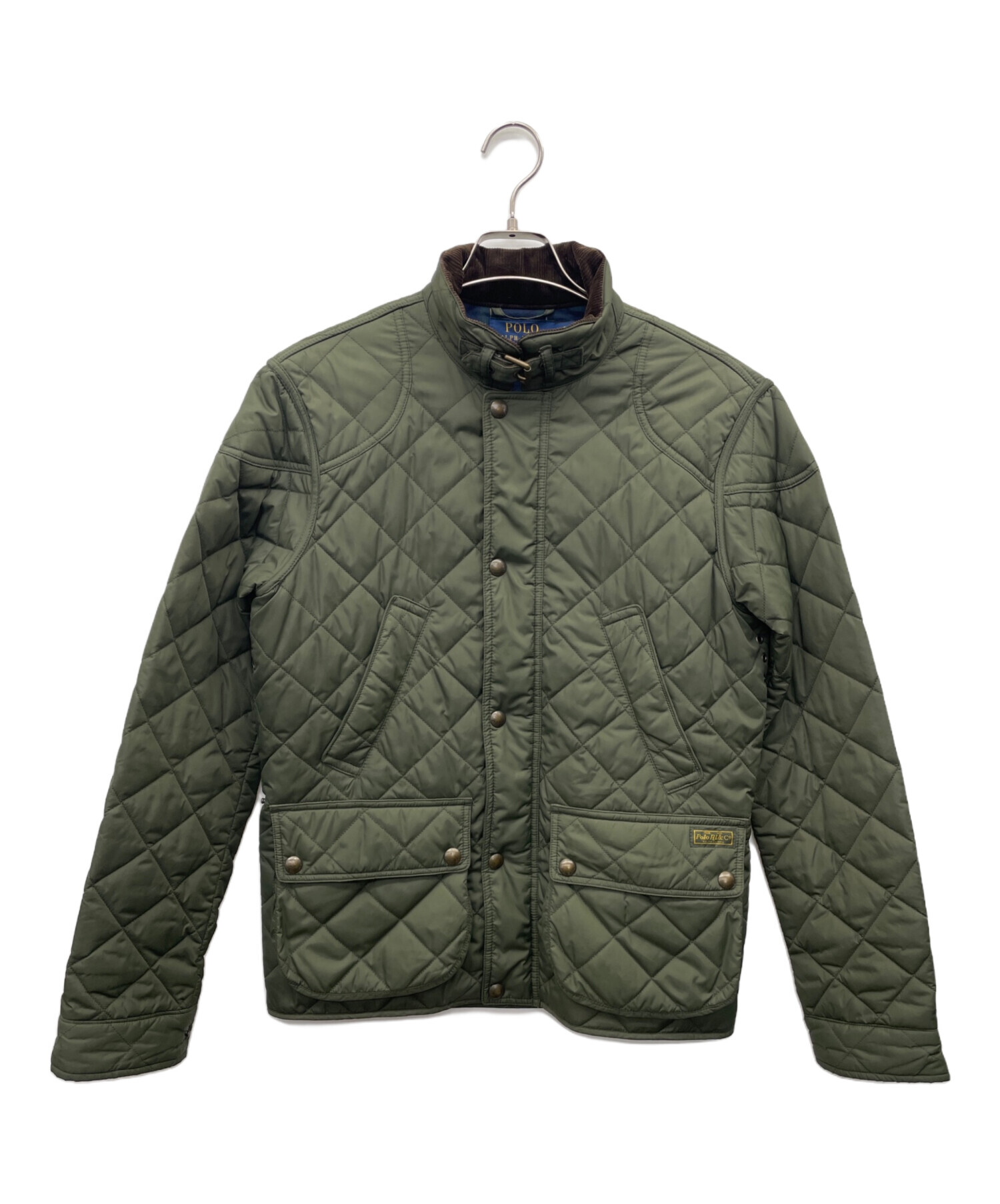 美品 Polo Ralph Lauren キルティングジャケット オリーブ160 中古・古着通販】POLO RALPH LAUREN (ポロ・ラルフローレン
