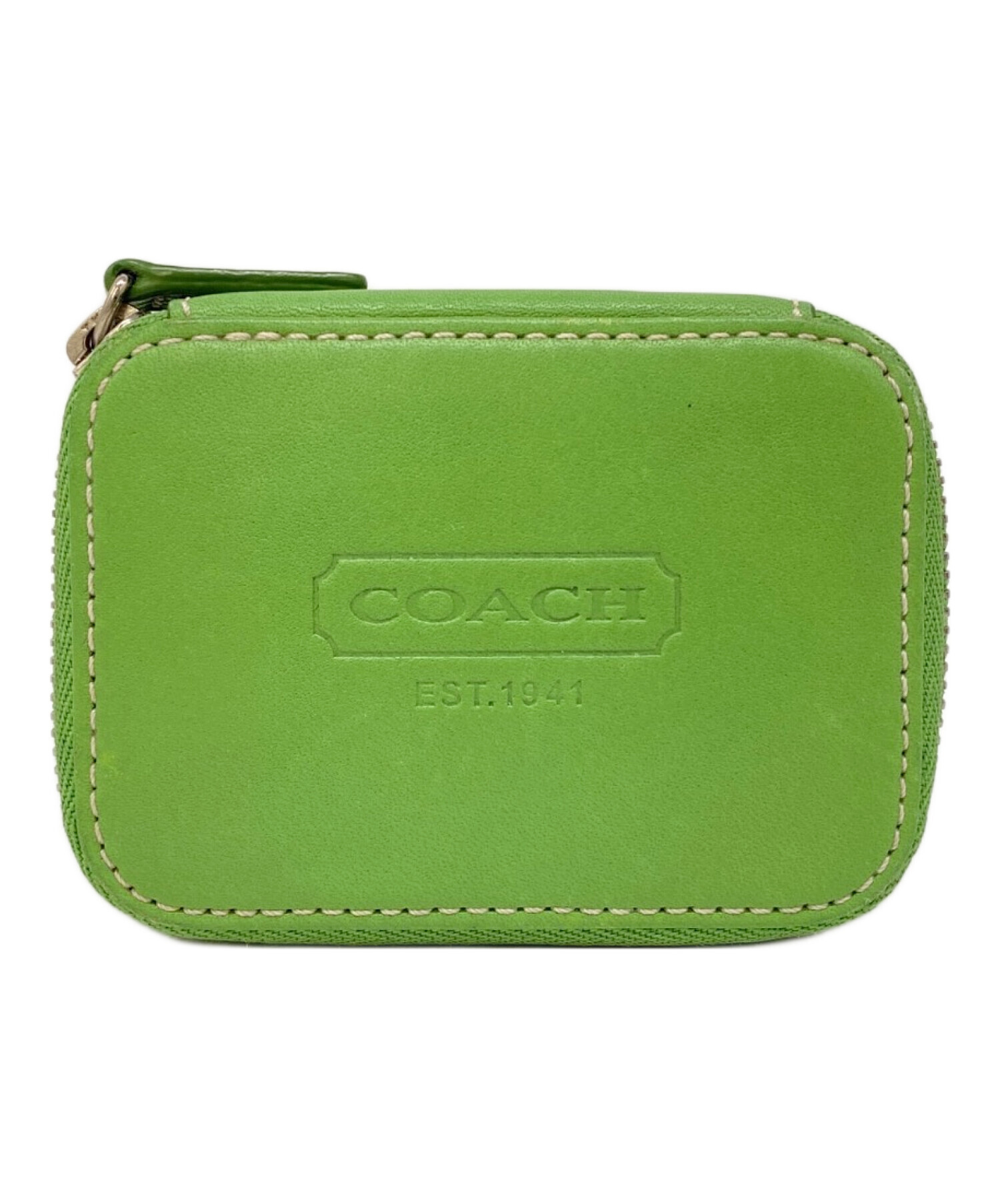 中古・古着通販】COACH (コーチ) サプリケース グリーン｜ブランド 