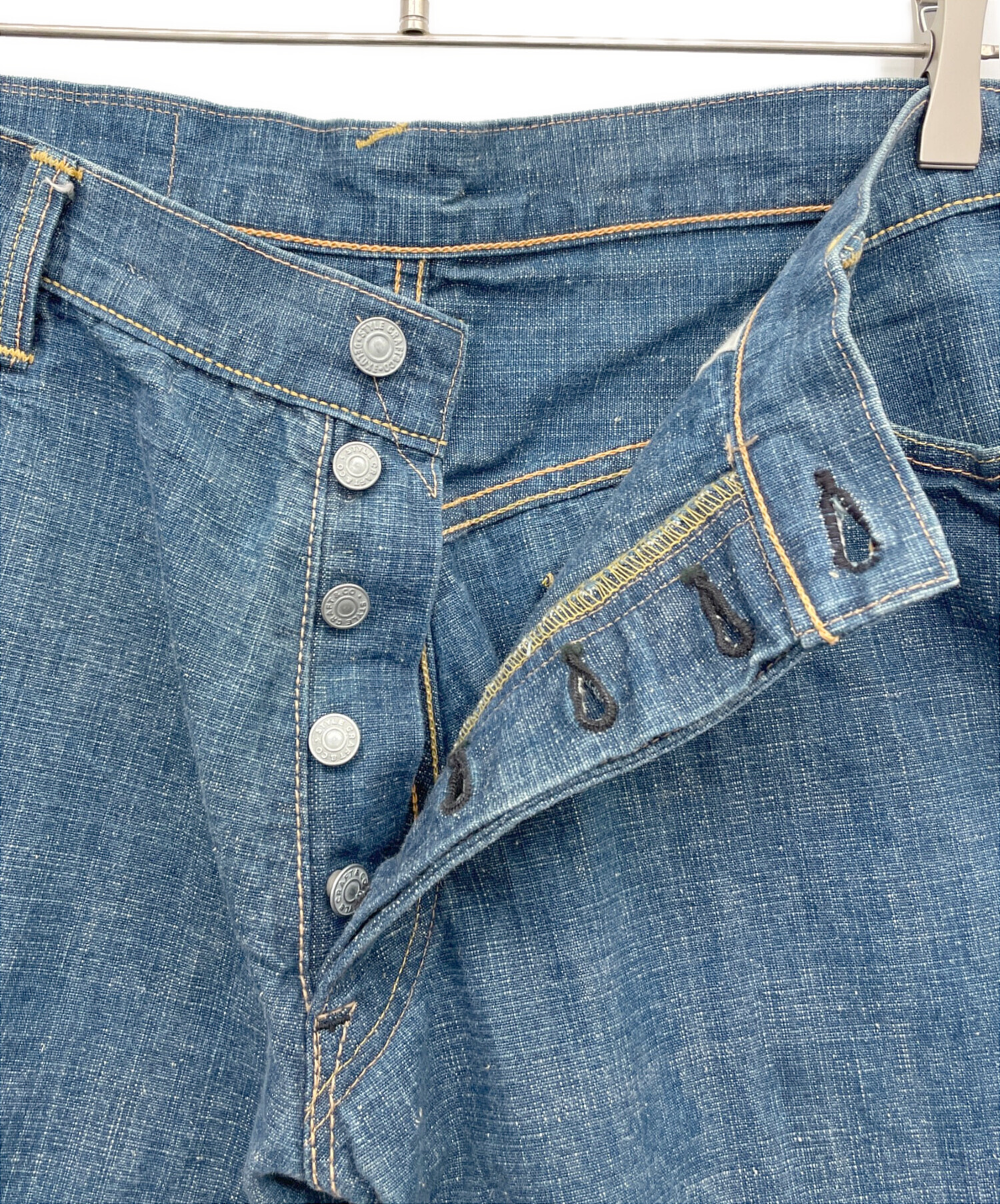 中古・古着通販】EVISU (エヴィス) デニムハーフパンツ インディゴ