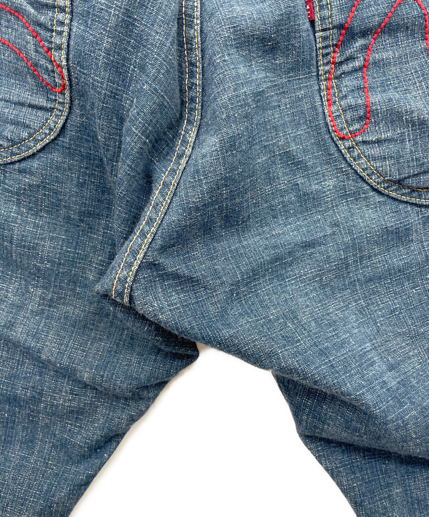 中古・古着通販】EVISU (エヴィス) デニムハーフパンツ インディゴ