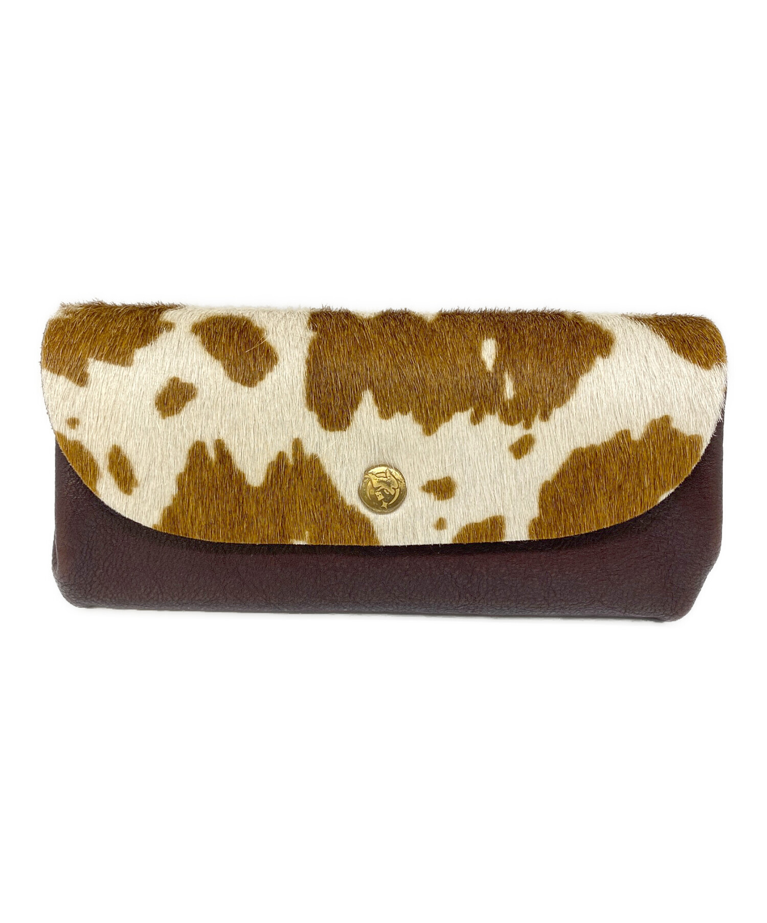 中古・古着通販】kissora (キソラ) 長財布 アニマル柄 ブラウン