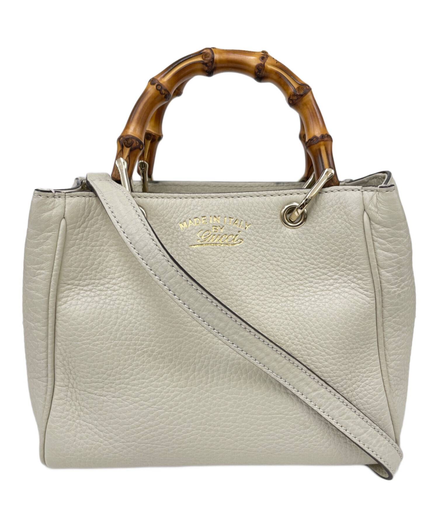中古・古着通販】GUCCI (グッチ) 2WAYショルダーバッグ ベージュ