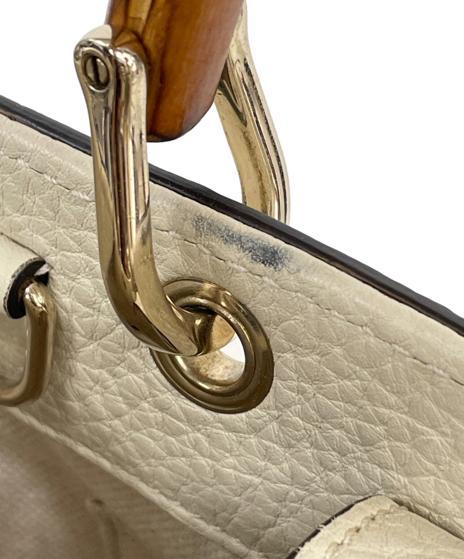 中古・古着通販】GUCCI (グッチ) 2WAYショルダーバッグ ベージュ