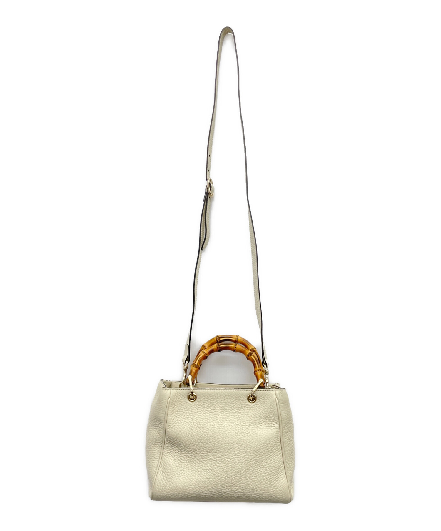 中古・古着通販】GUCCI (グッチ) 2WAYショルダーバッグ ベージュ