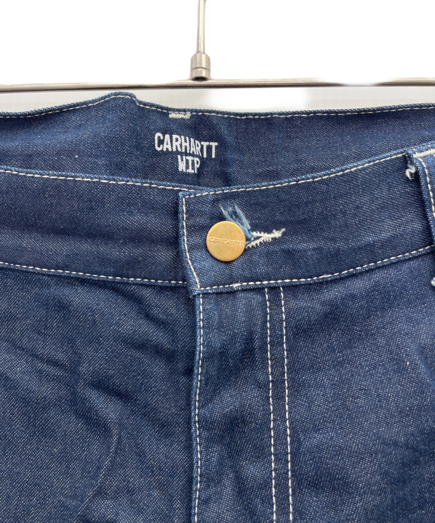 中古・古着通販】CarHartt (カーハート) デニムカーゴパンツ ブルー 