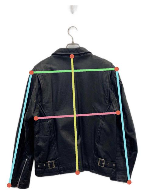 FOOR STEP シングルライダース レザー ジャケット ブラック Lサイズ 中古・古着通販】foor step (フールステップ) シングル