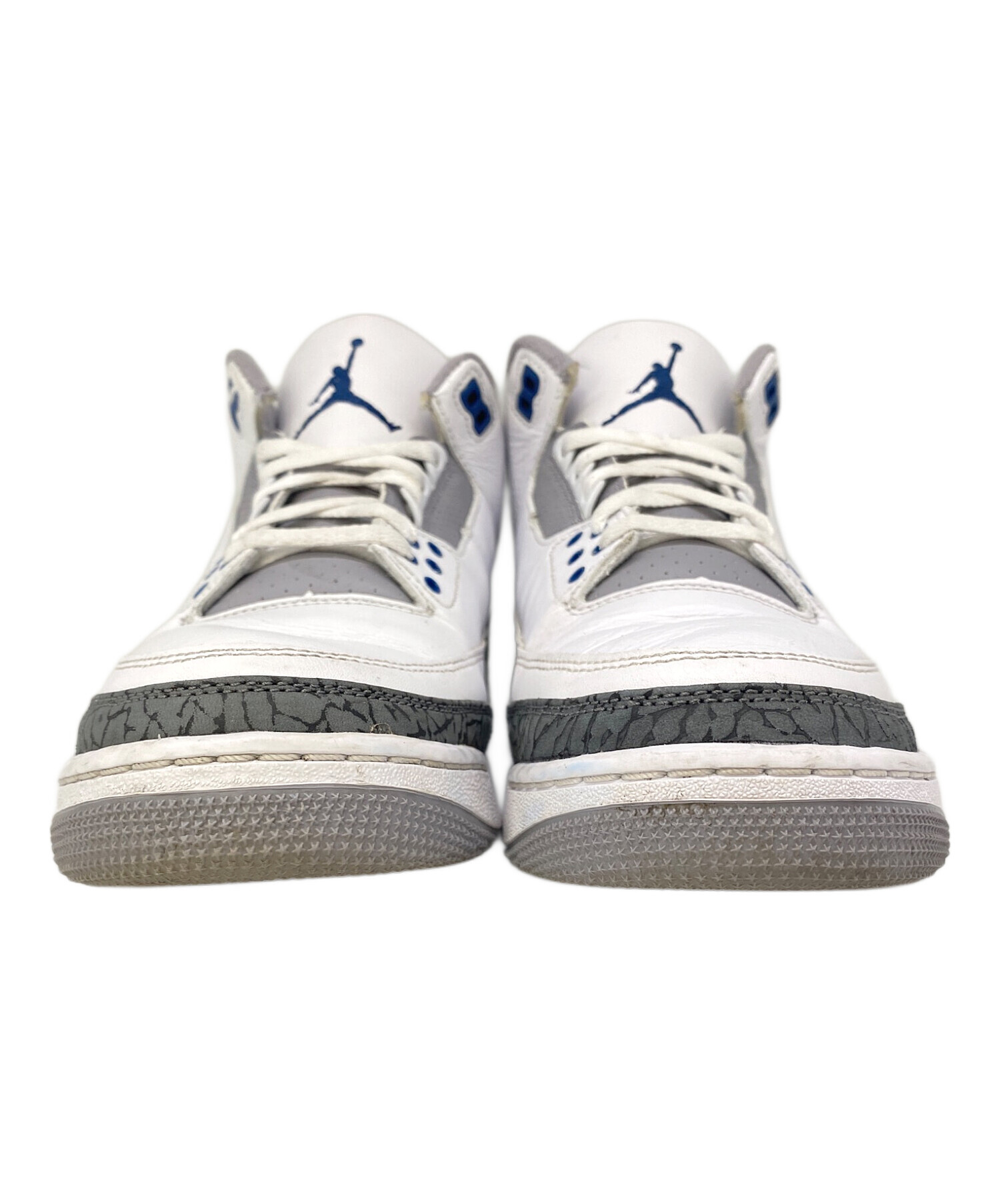 中古・古着通販】NIKE (ナイキ) AIR JORDAN3 RETORO ホワイト×ブルー 