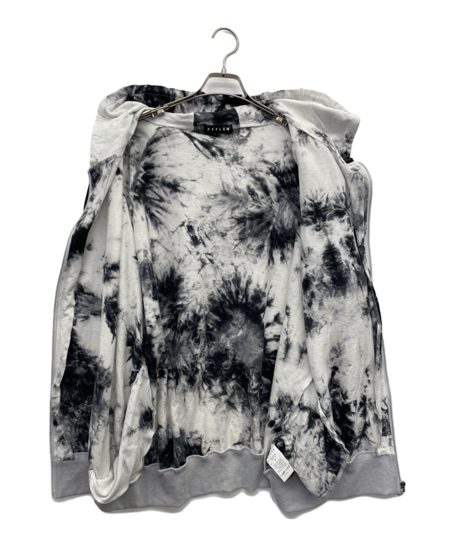 中古・古着通販】REFLEM (レフレム) Dリングロゴテープ半袖ZIPパーカー