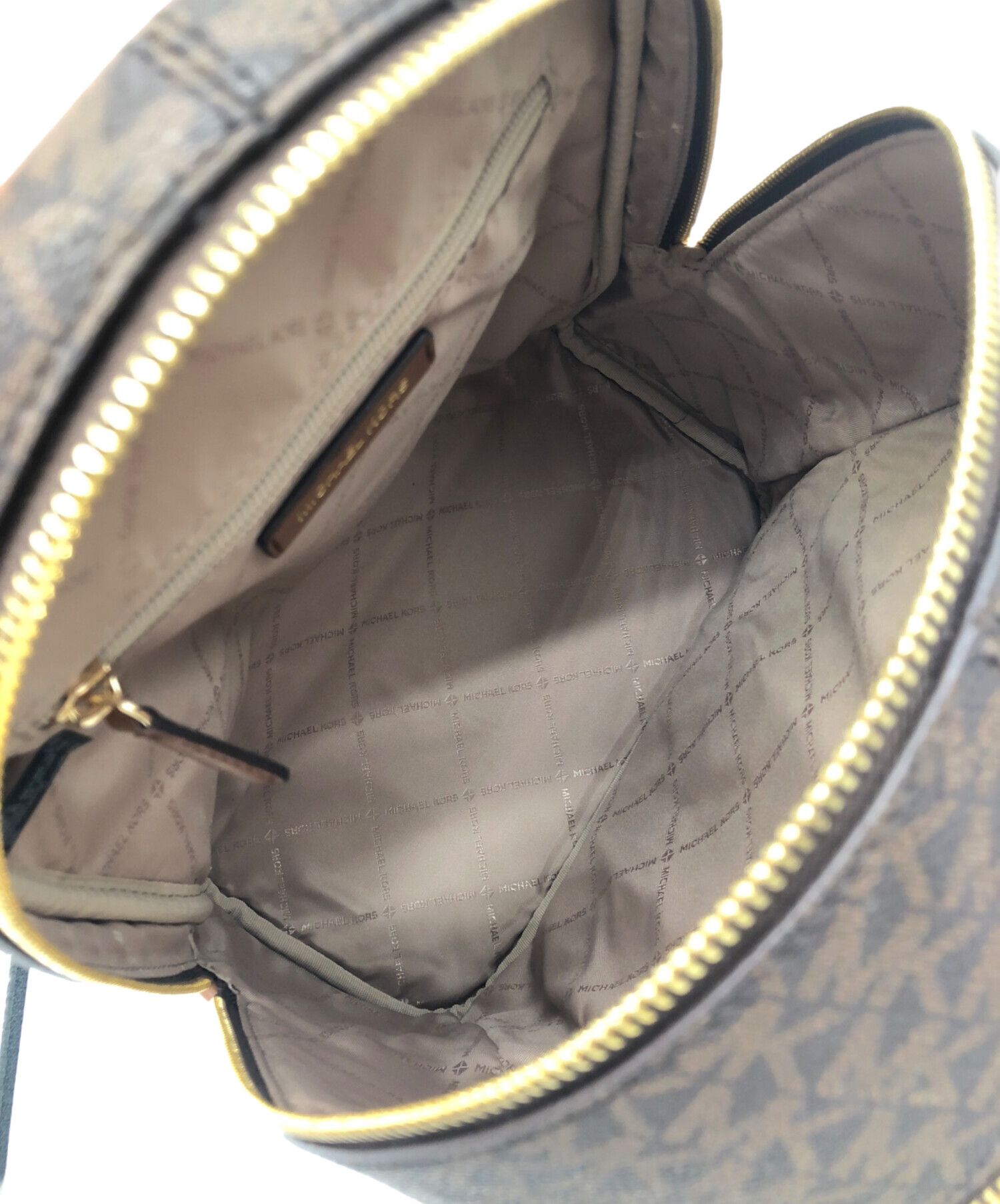 中古・古着通販】MICHAEL KORS (マイケル・コース) リュック ブラウン 