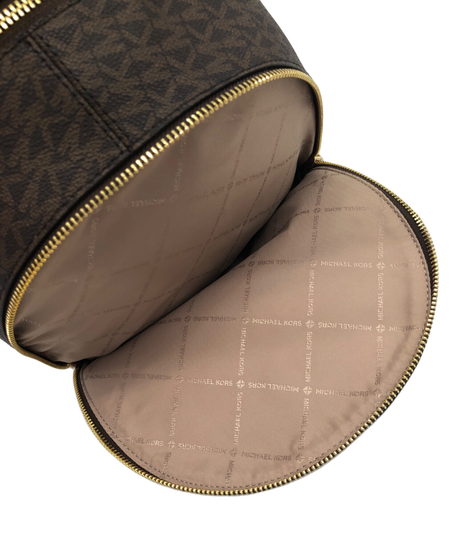 中古・古着通販】MICHAEL KORS (マイケル・コース) リュック ブラウン 