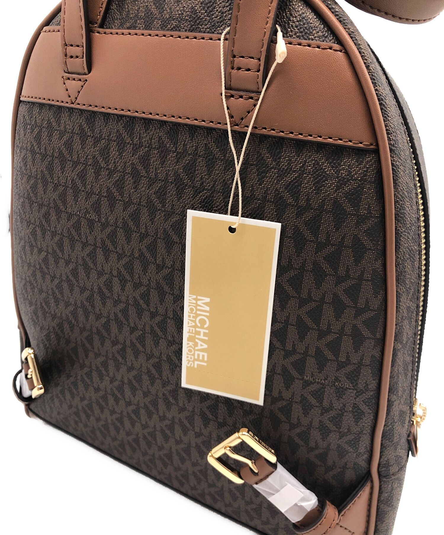 中古・古着通販】MICHAEL KORS (マイケル・コース) リュック ブラウン 