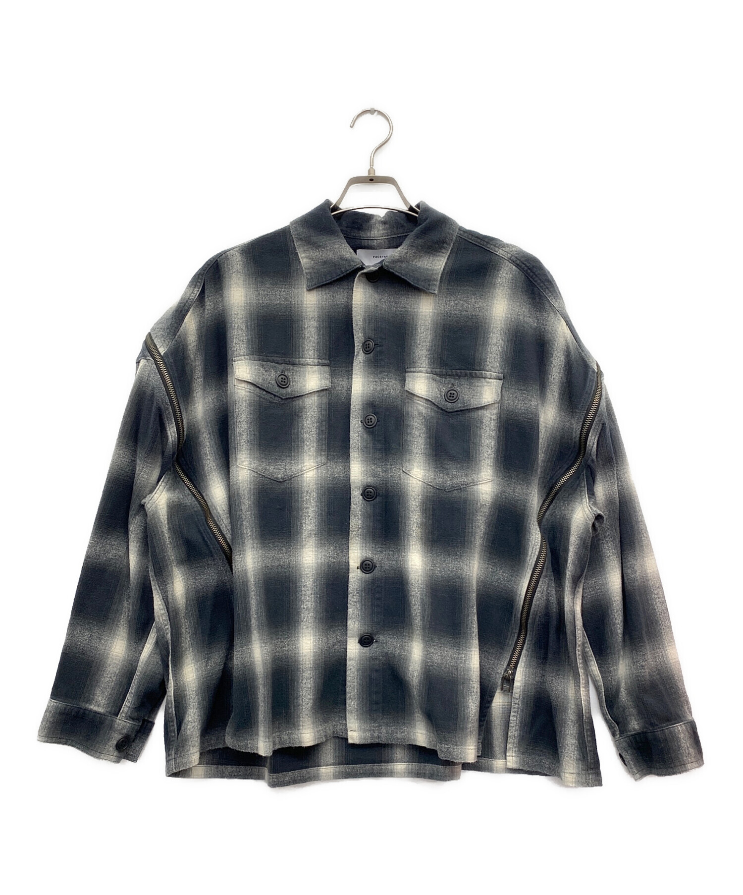 中古・古着通販】FACETASM (ファセッタズム) 長袖シャツ グレー サイズ