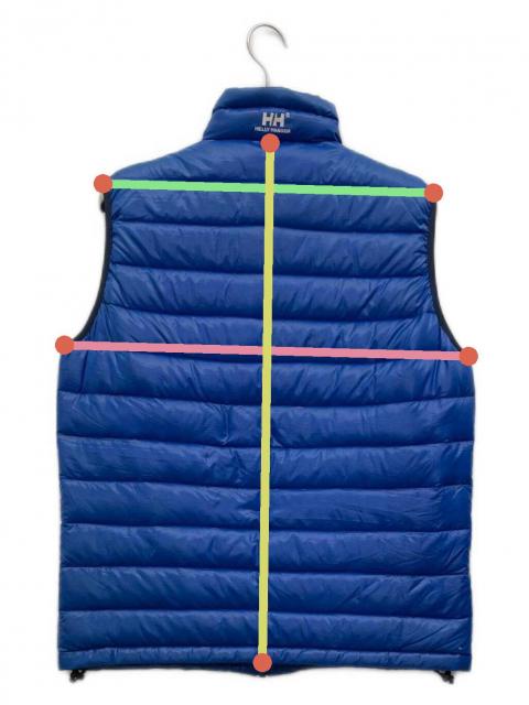 中古・古着通販】HELLY HANSEN (ヘリーハンセン) ダウンベスト ブルー