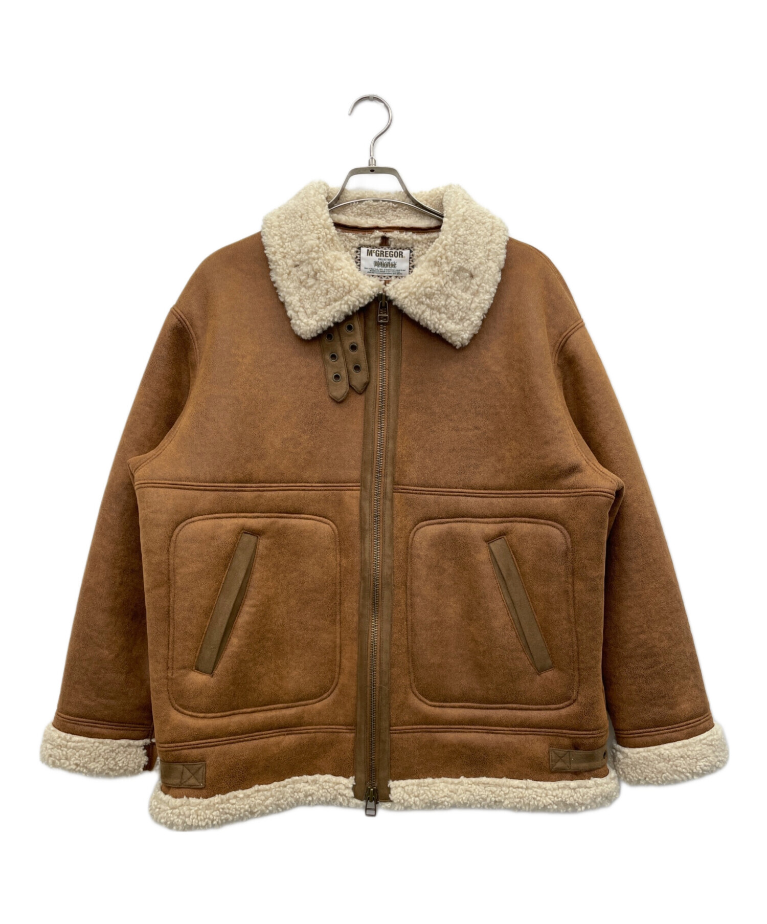 中古・古着通販】McGREGOR (マクレガー) ムートンジャケット ブラウン