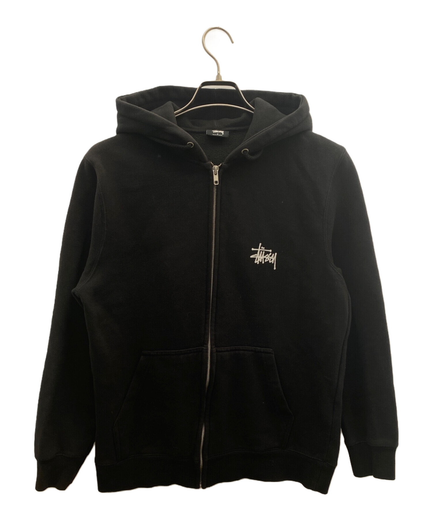 中古・古着通販】stussy (ステューシー) ジップパーカー ブラック 