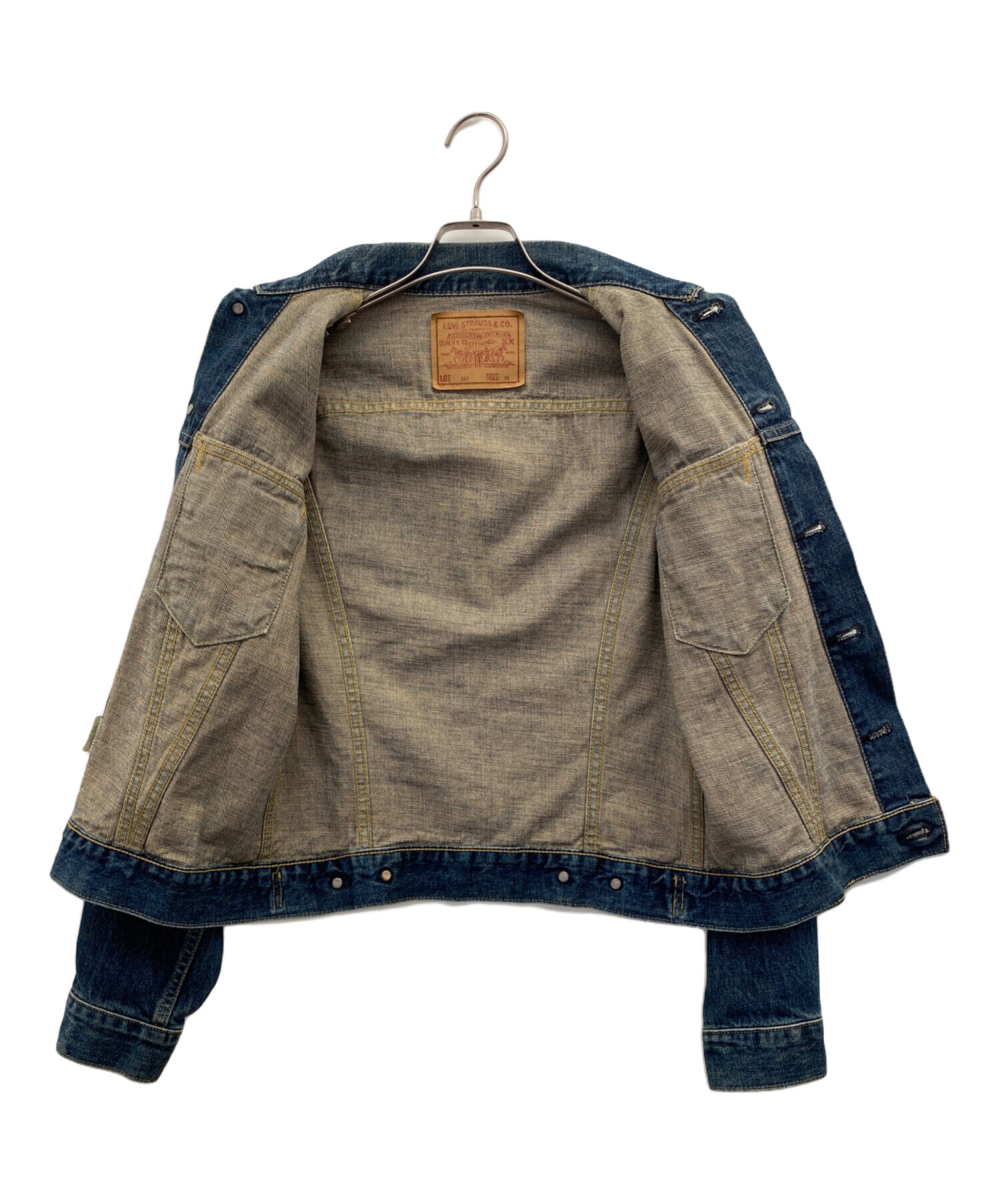 Levi's 557 デニムジャケット サイズ36 中古・古着通販】LEVI'S (リーバイス) 557 デニムジャケット