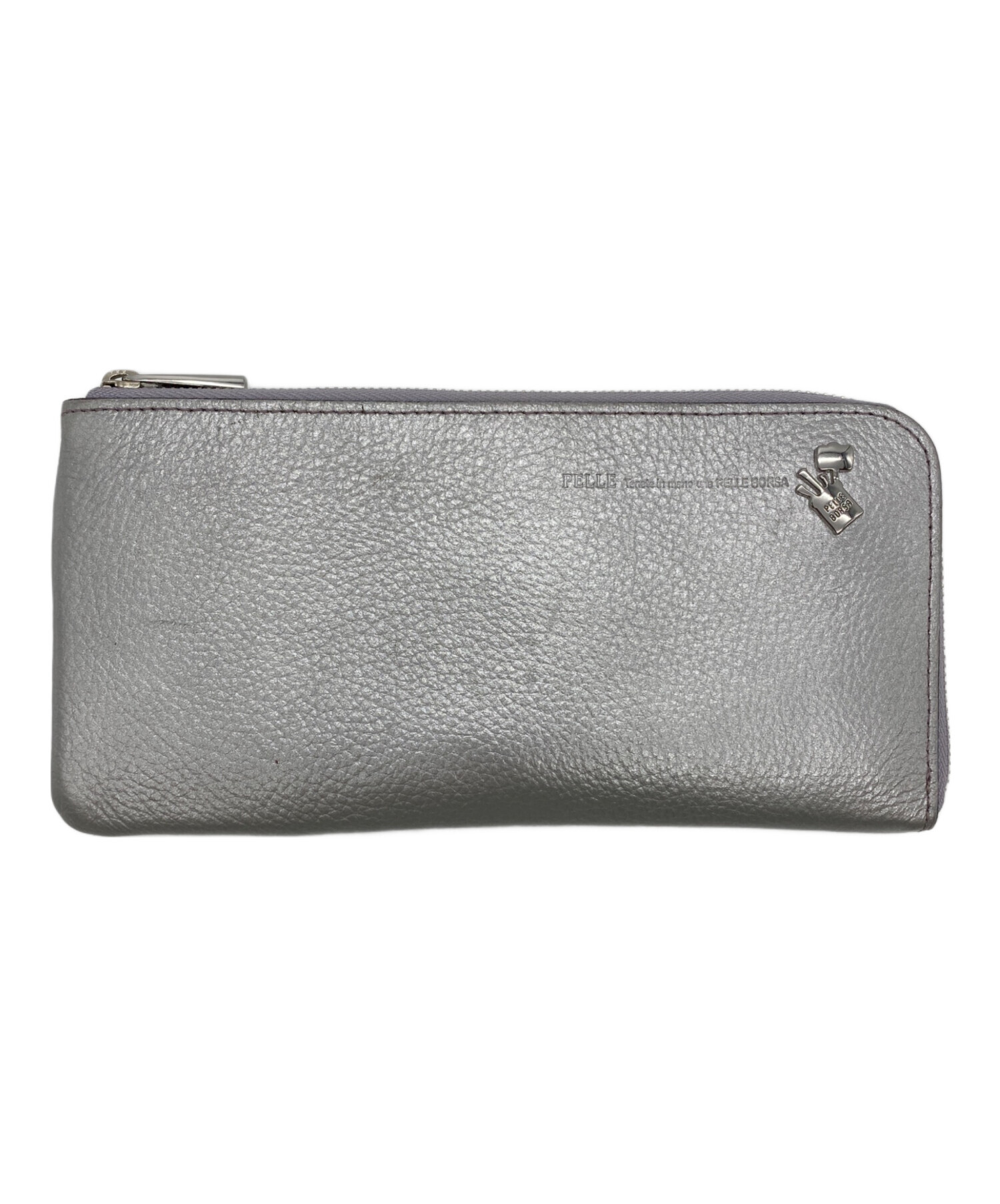 中古・古着通販】PELLE BORSA (ペレボルサ) 長財布 グレー｜ブランド