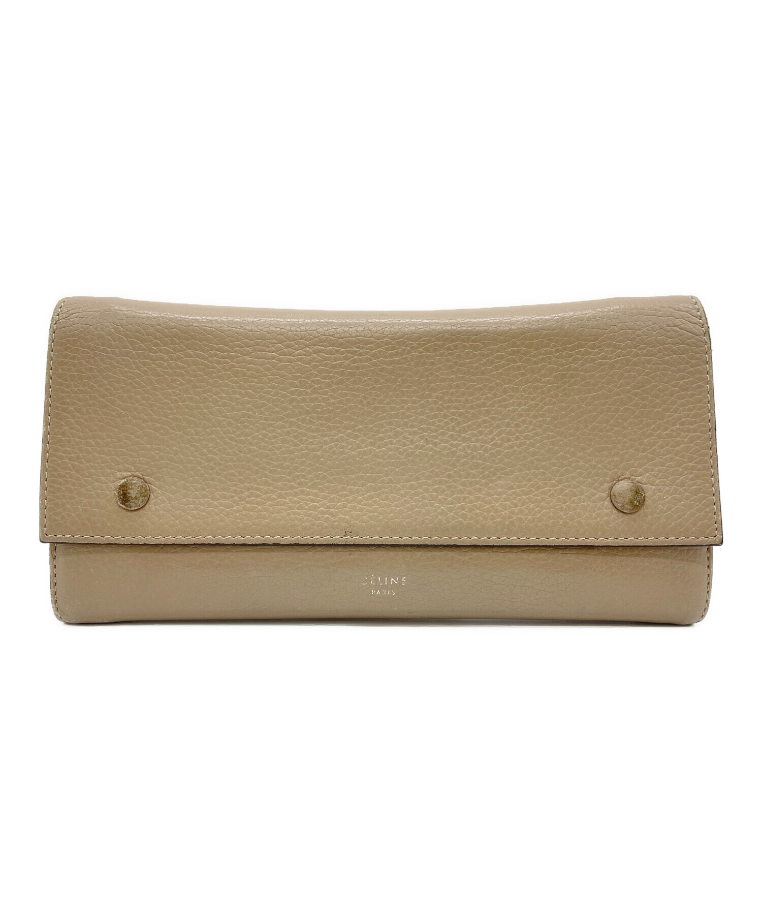 中古・古着通販】CELINE (セリーヌ) 長財布 ベージュ｜ブランド・古着