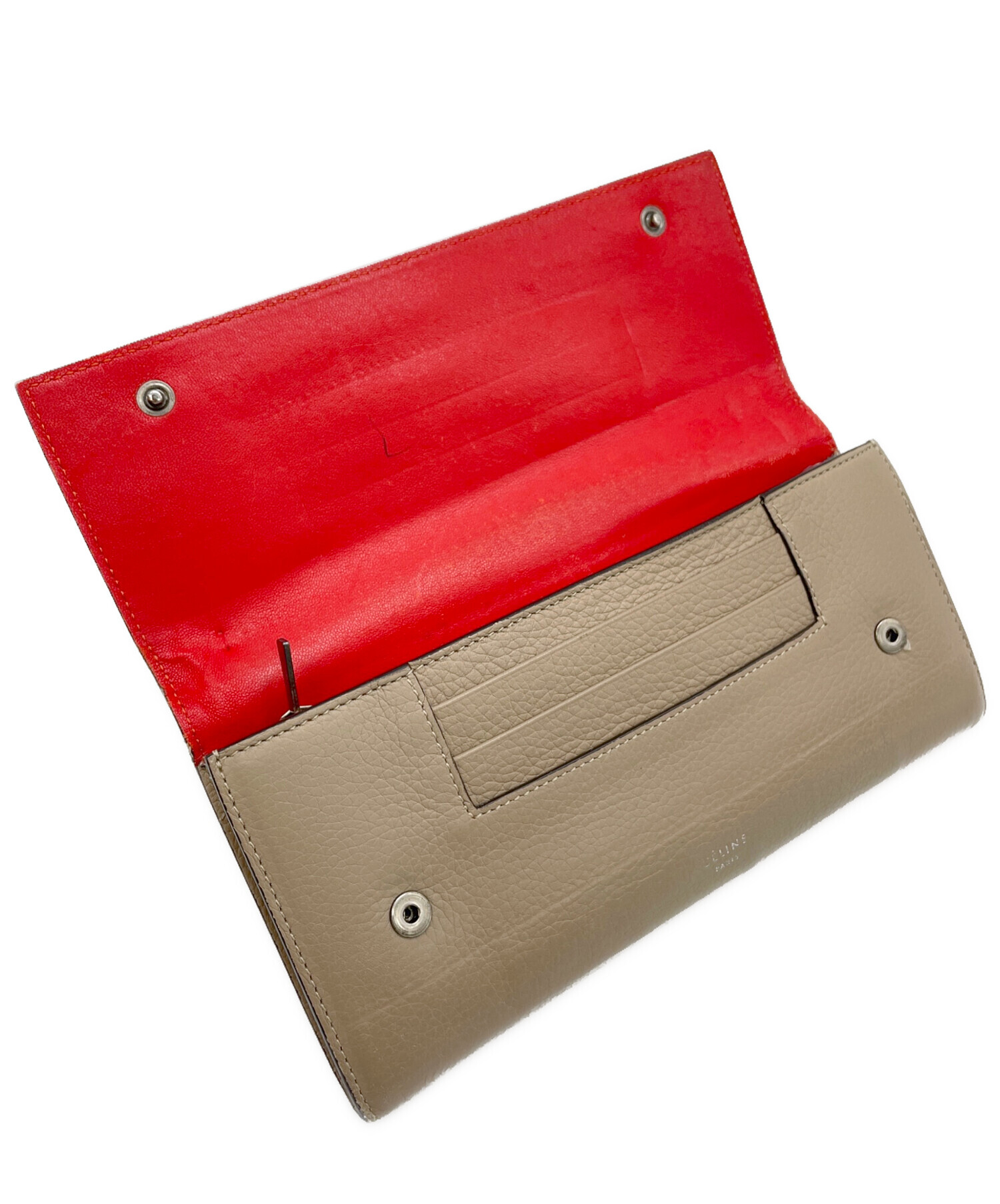 中古・古着通販】CELINE (セリーヌ) 長財布 ベージュ｜ブランド・古着
