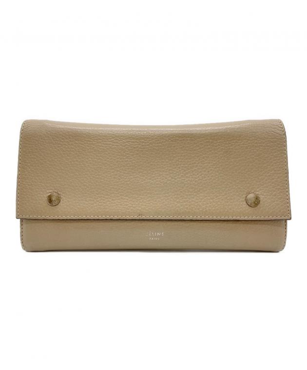 セリーヌ　長財布　ベージュ 中古・古着通販】CELINE (セリーヌ) 長財布 ベージュ｜ブランド・古着