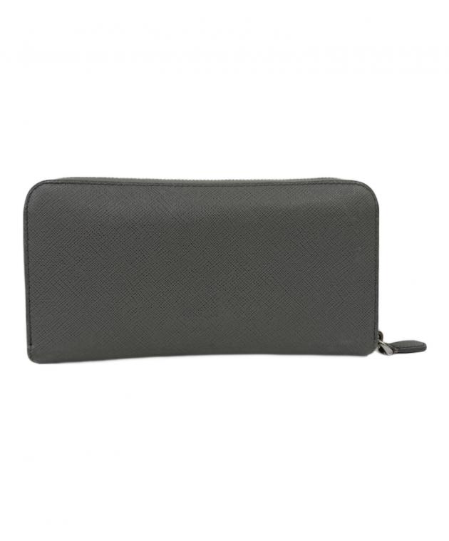 【未使用】PRADAプラダ　ラウンドファスナー　折財布　❤︎ 中古・古着通販】PRADA (プラダ) ラウンドファスナー財布 ブラック