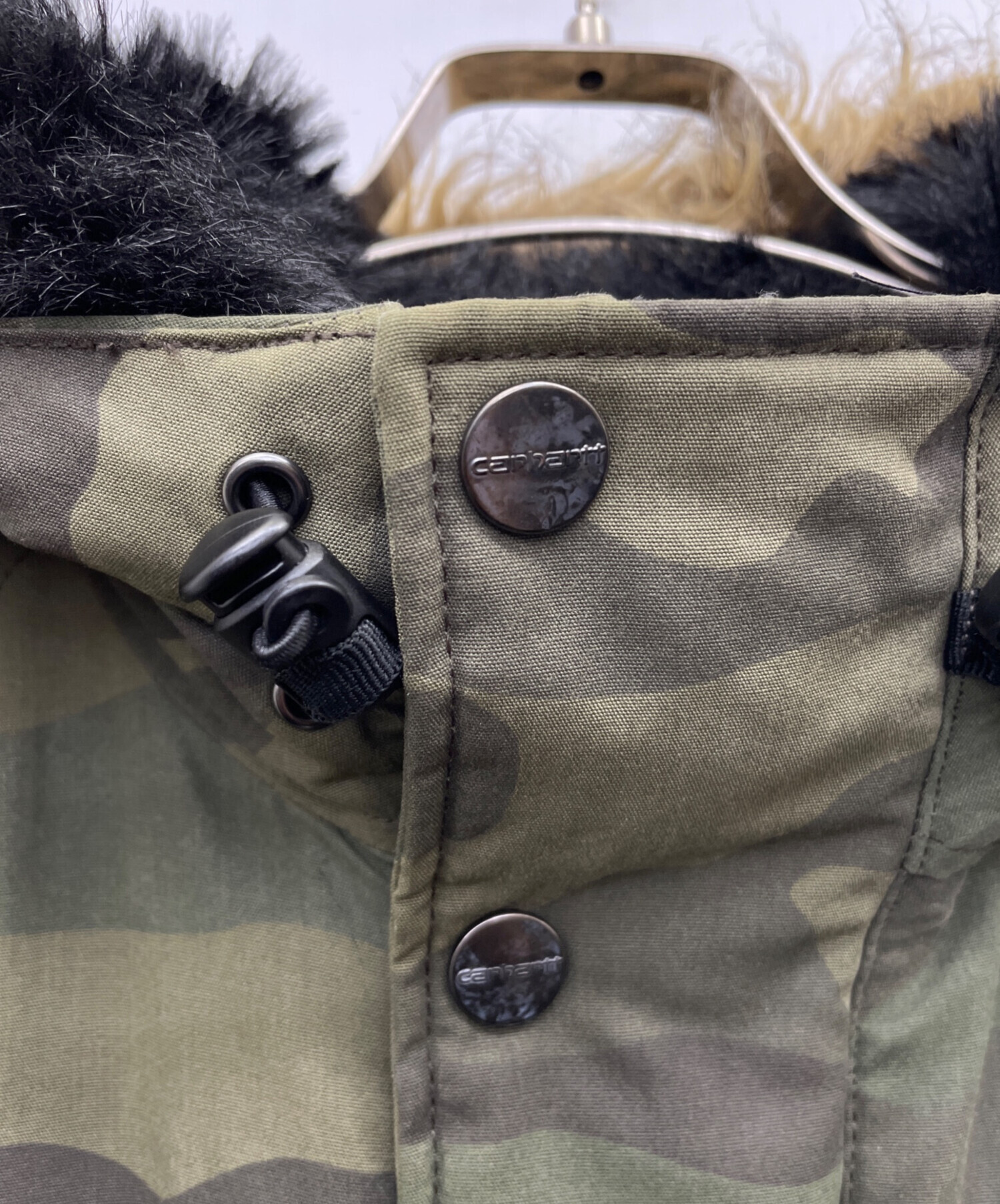 中古・古着通販】CarHartt (カーハート) 中綿モッズコート グリーン 