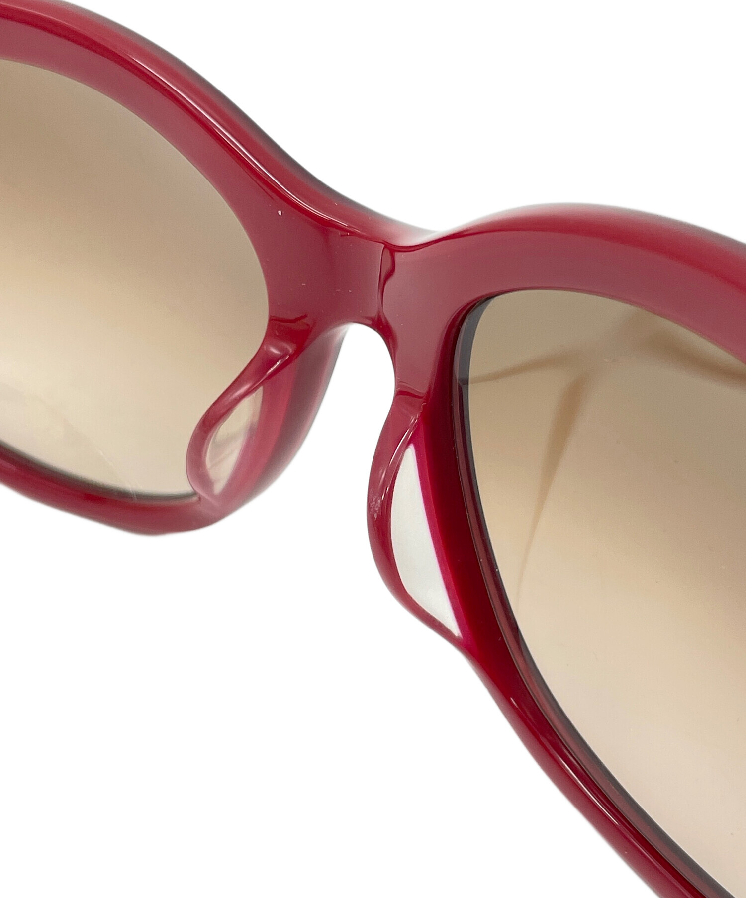 中古・古着通販】Chloe (クロエ) サングラス レッド サイズ:56□20 140