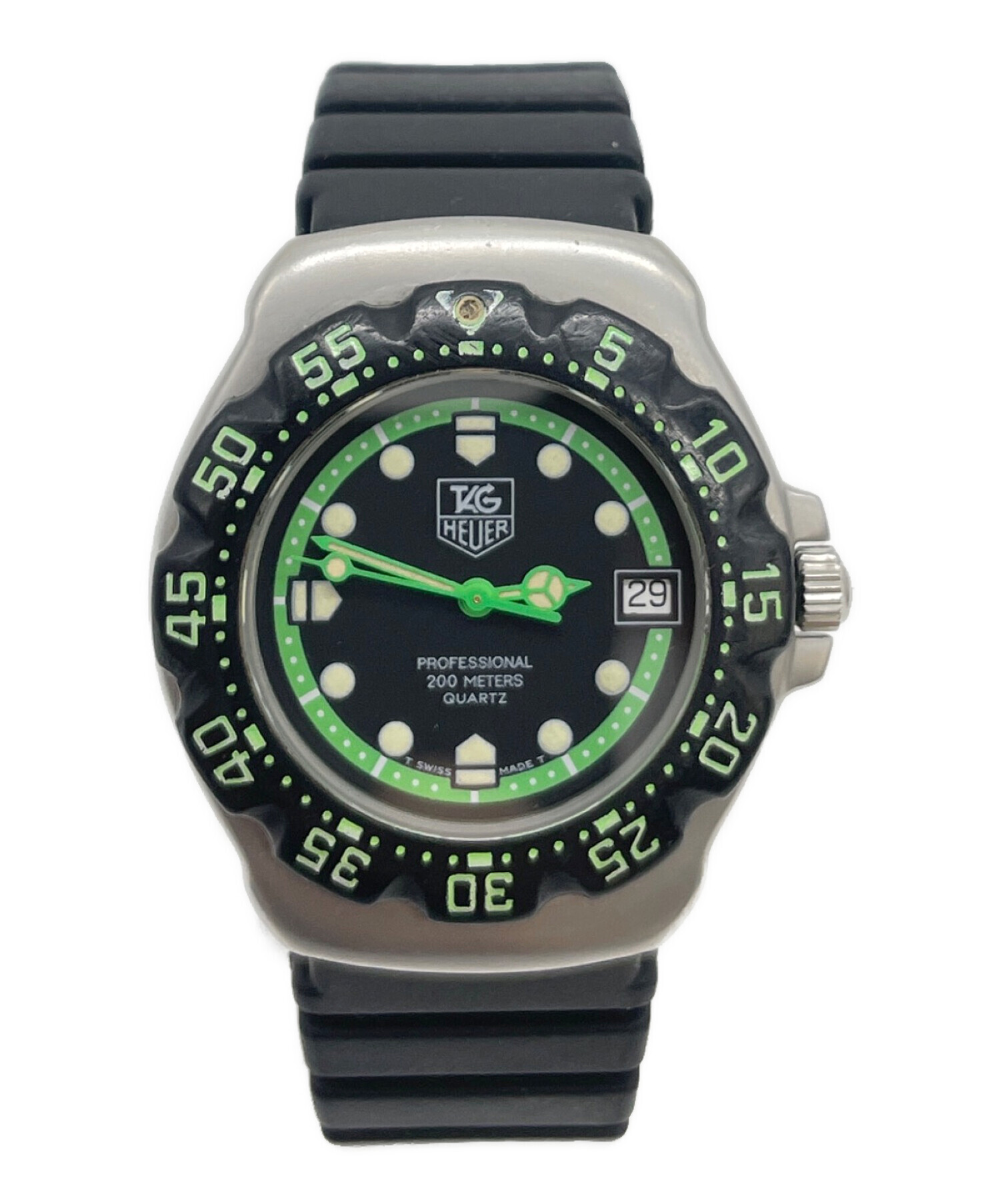 【ジャンク】TAG HEUERタグホイヤー　フォーミュラ1ブラック文字盤 中古・古着通販】TAG Heuer (タグホイヤー) フォーミュラ1 ブラック