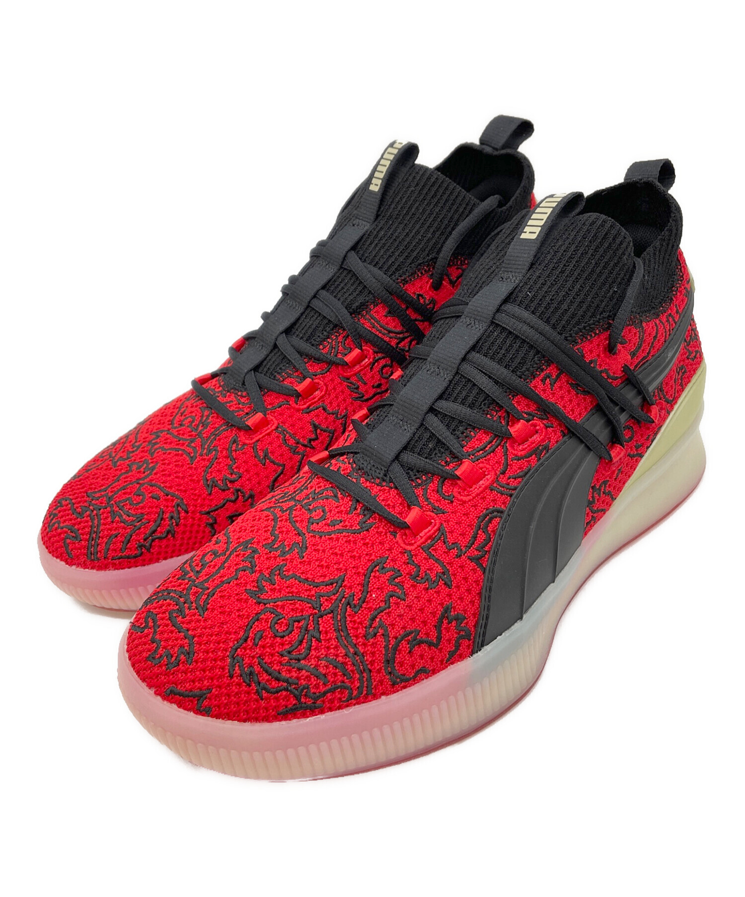 中古・古着通販】PUMA (プーマ) ローカットスニーカー レッド×ブラック 