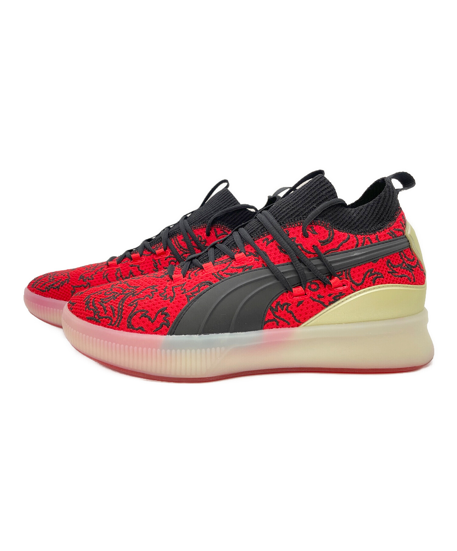 中古・古着通販】PUMA (プーマ) ローカットスニーカー レッド×ブラック 