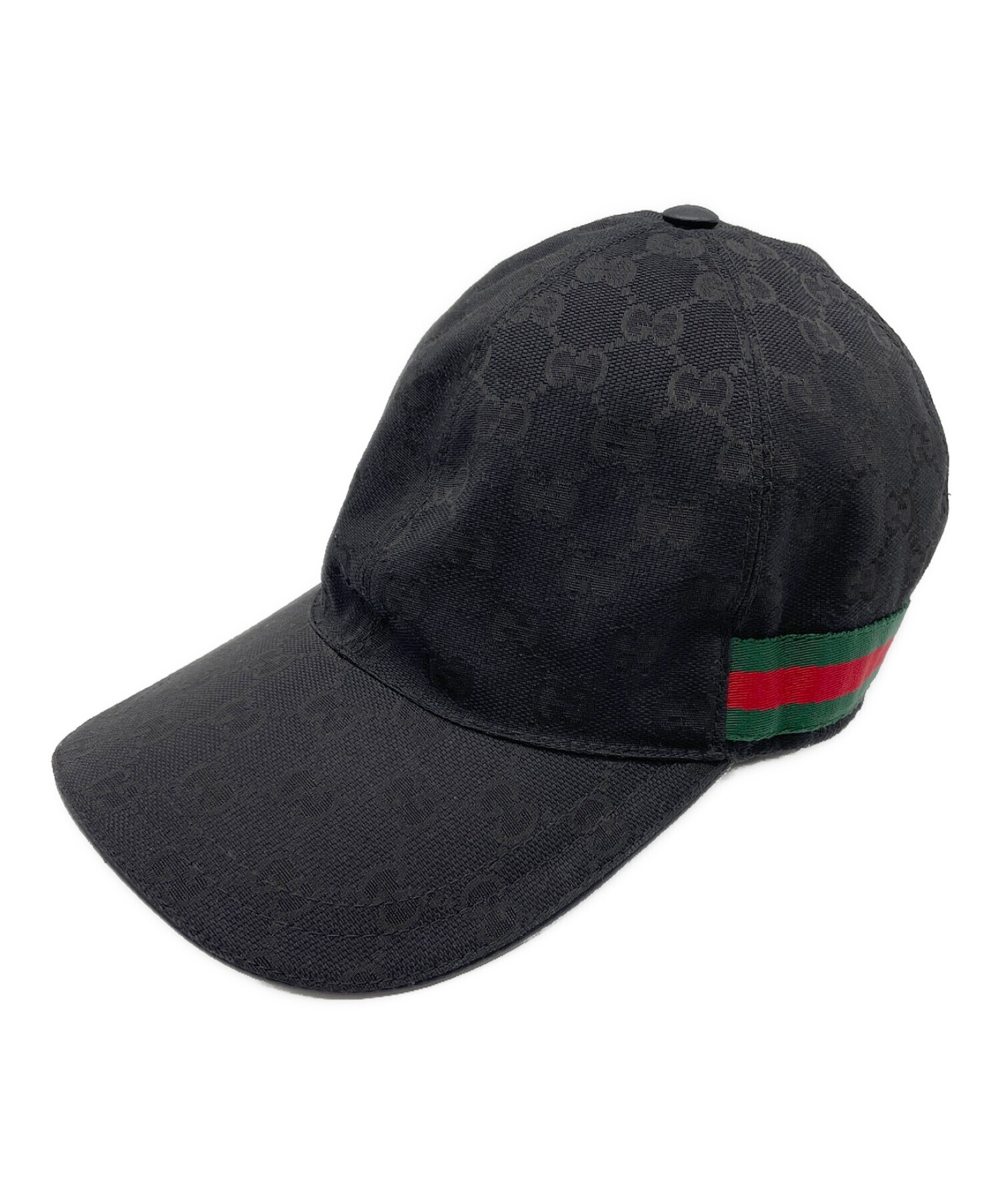 GUCCI キャップ　中古　美品(セール中) 中古・古着通販】GUCCI (グッチ) キャップ ブラック｜ブランド・古着