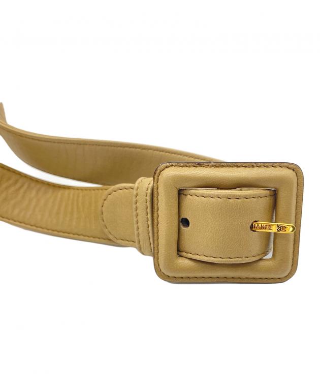 出品8/31まで！CHANEL ウエストポーチ　ベージュ 中古・古着通販】CHANEL (シャネル) ウエストバッグ ベージュ