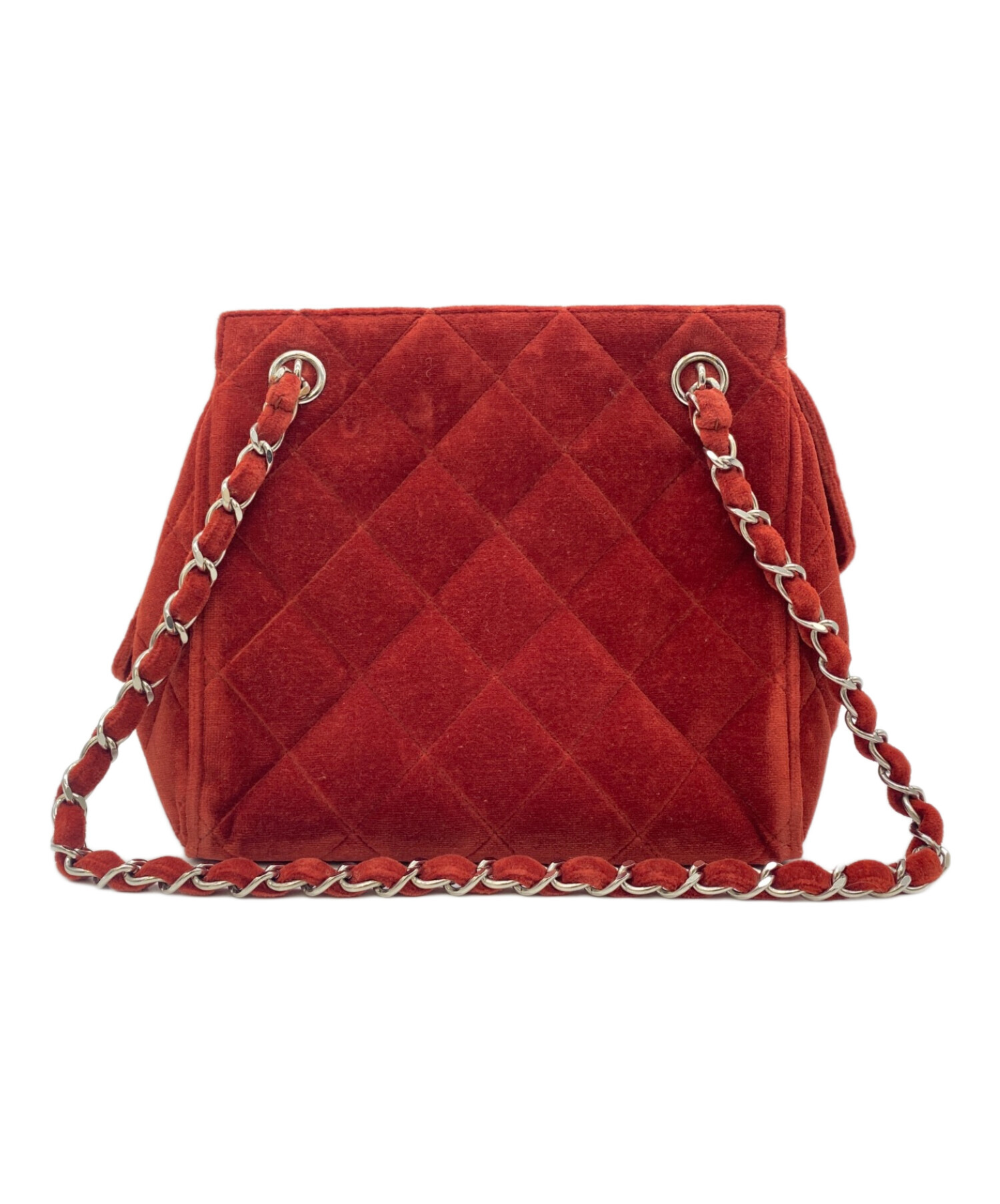 中古・古着通販】CHANEL (シャネル) ハンドバッグ レッド｜ブランド 