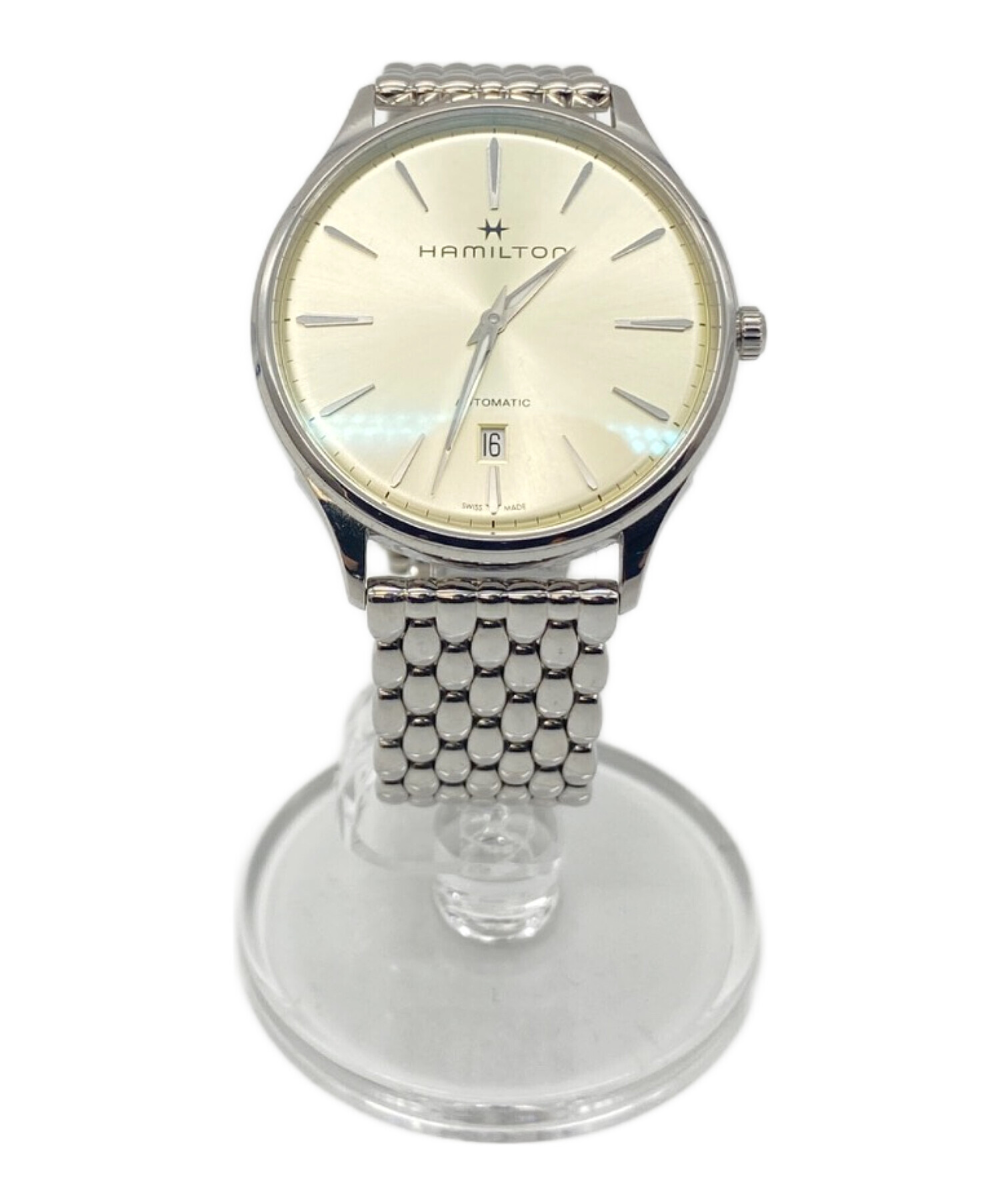 HAMILTON 手巻き時計 シルバー 中古・古着通販】HAMILTON (ハミルトン) 腕時計 シルバー｜ブランド