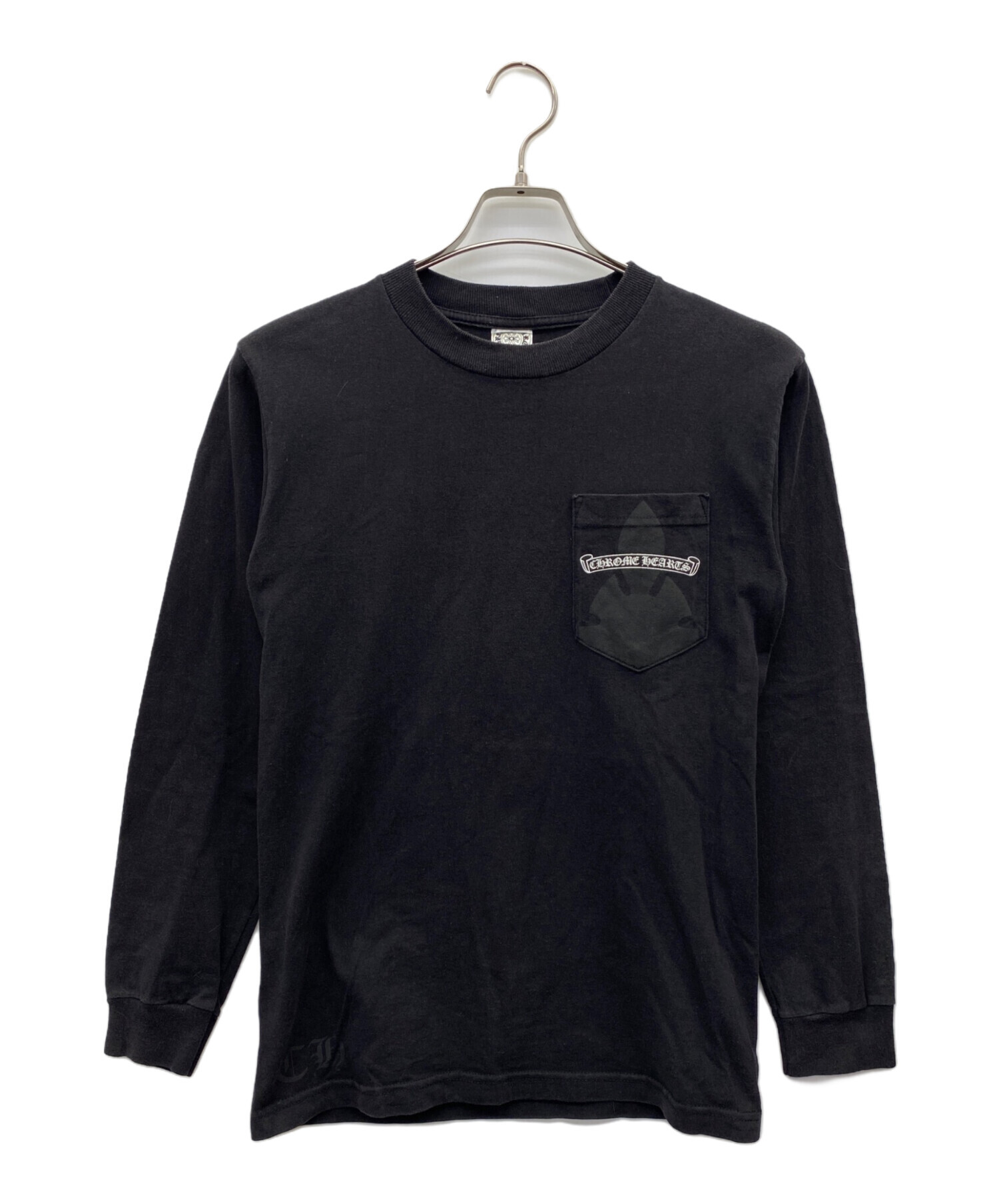 中古・古着通販】CHROME HEARTS (クロムハーツ) 長袖Tシャツ ブラック
