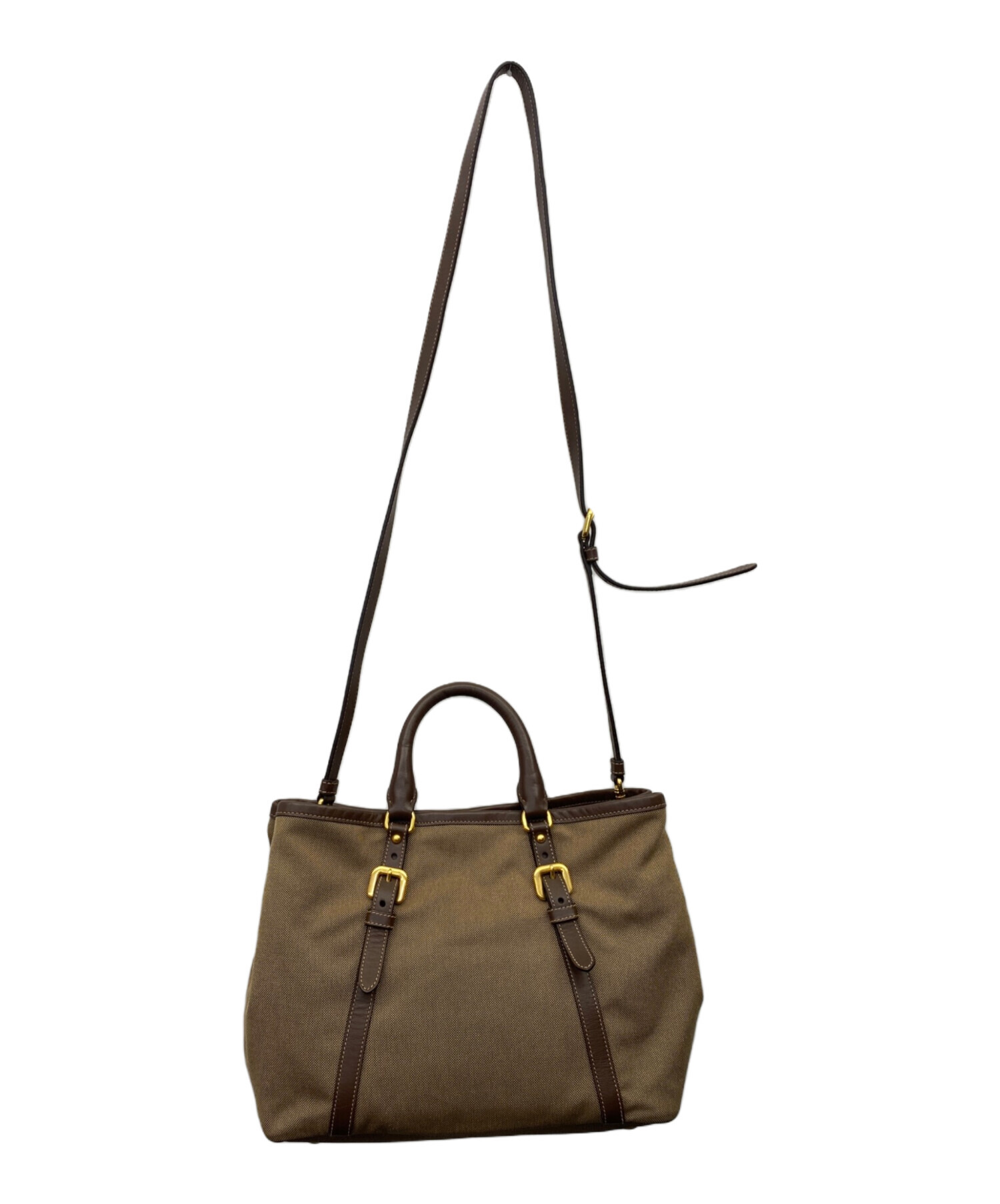 中古・古着通販】PRADA (プラダ) ハンドバッグ ベージュ｜ブランド